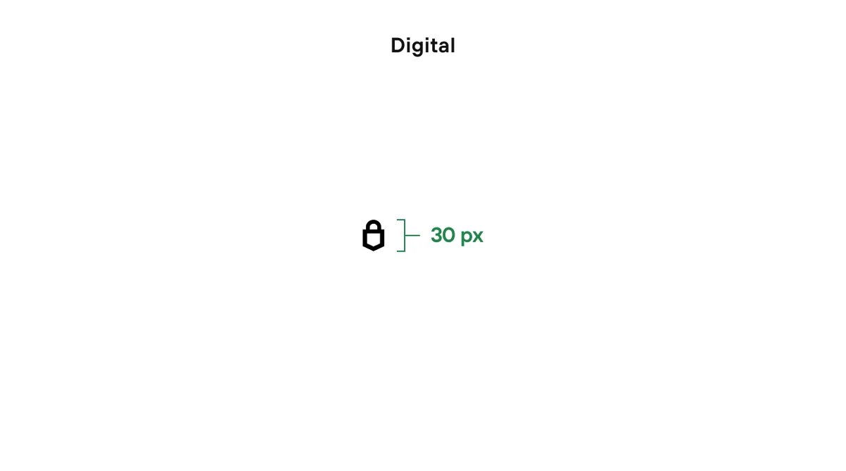 Minimum digital size for Trezor lock symbol