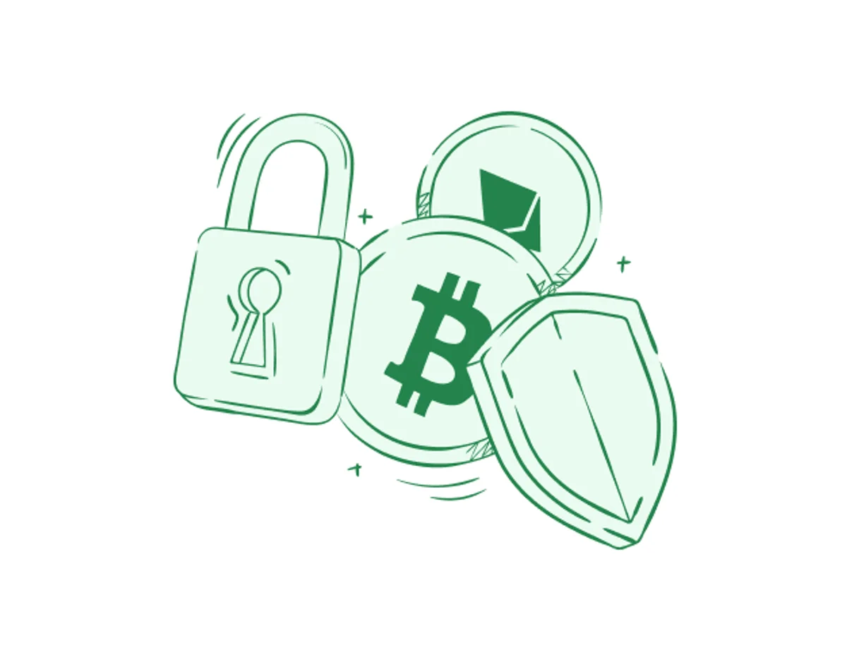 Soft green illustration example 1