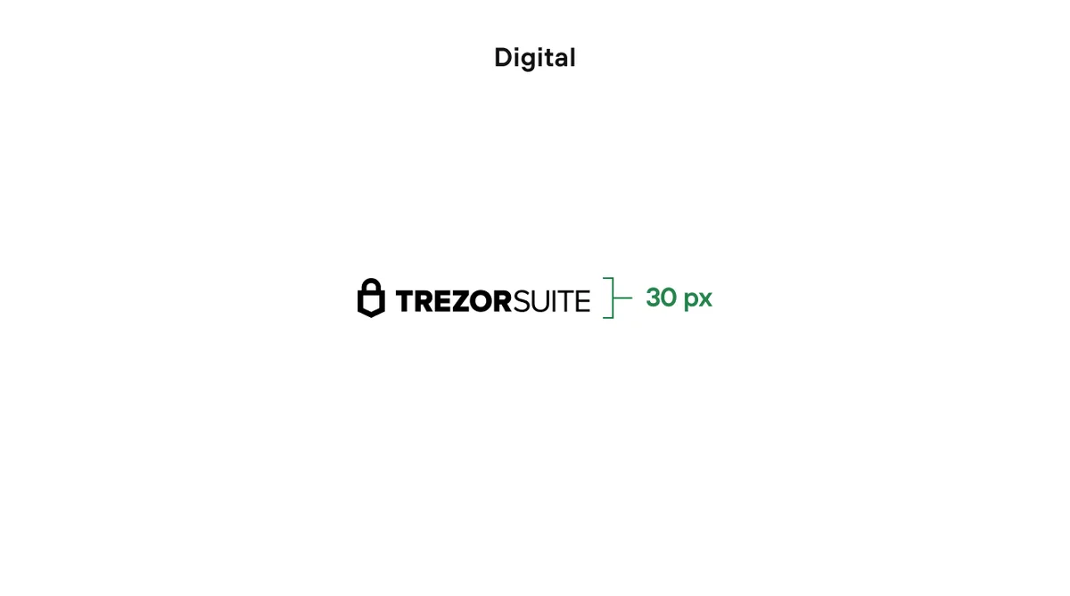 Minimum digital size for Trezor Suite logo