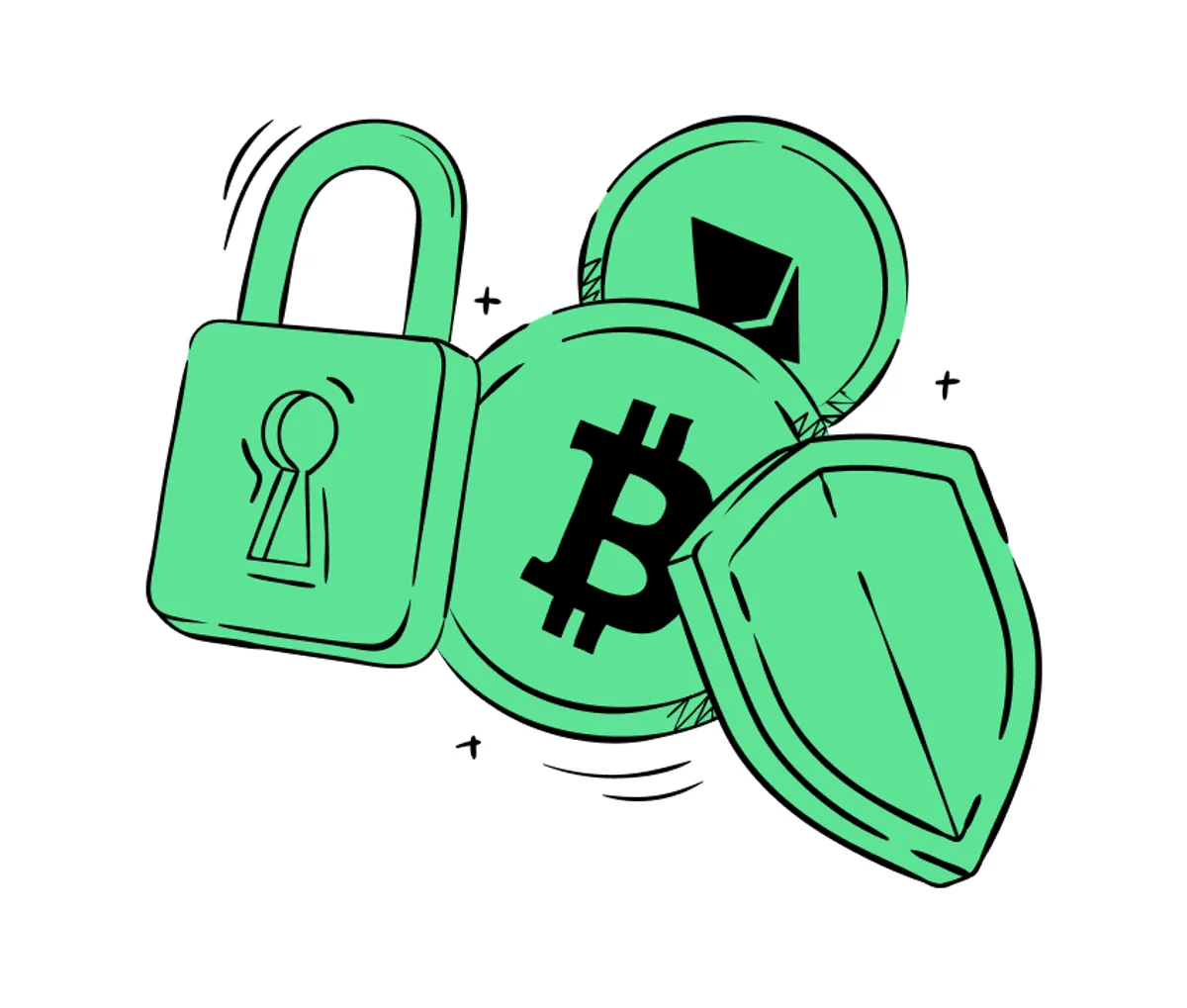 Illustration on solid colour example 3