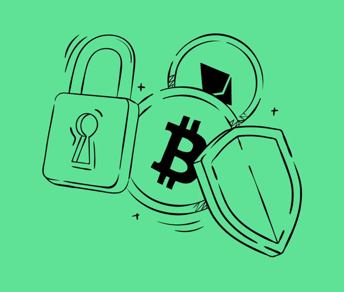 Illustration on solid colour example 2