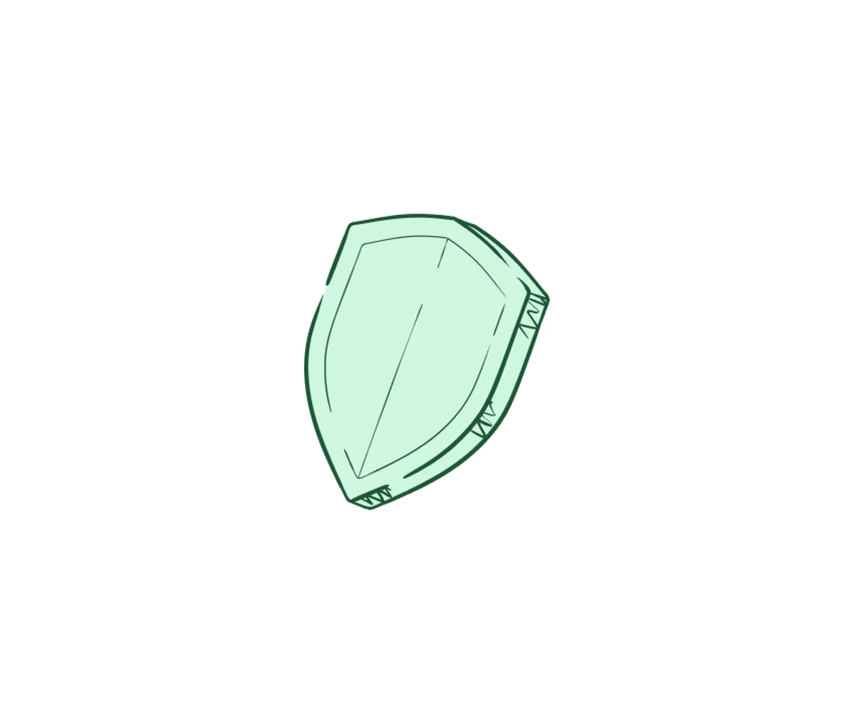Soft green illustration example 1