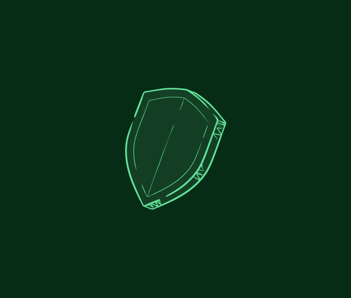 Dark green illustration example