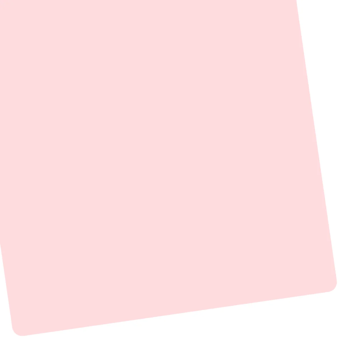 Too small a radius, not matching the size of the format.