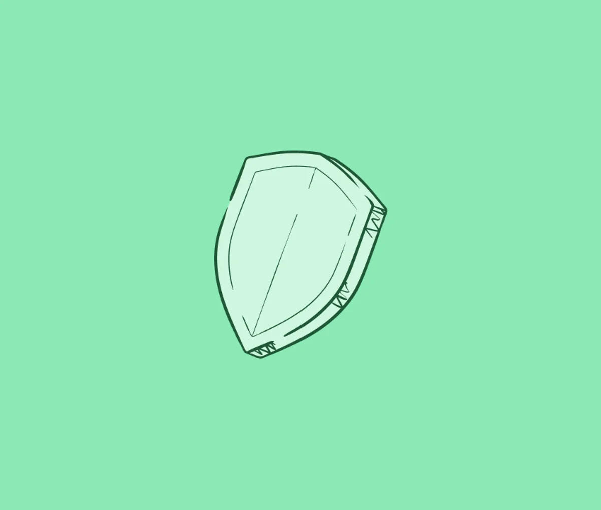 Soft green illustration example 2