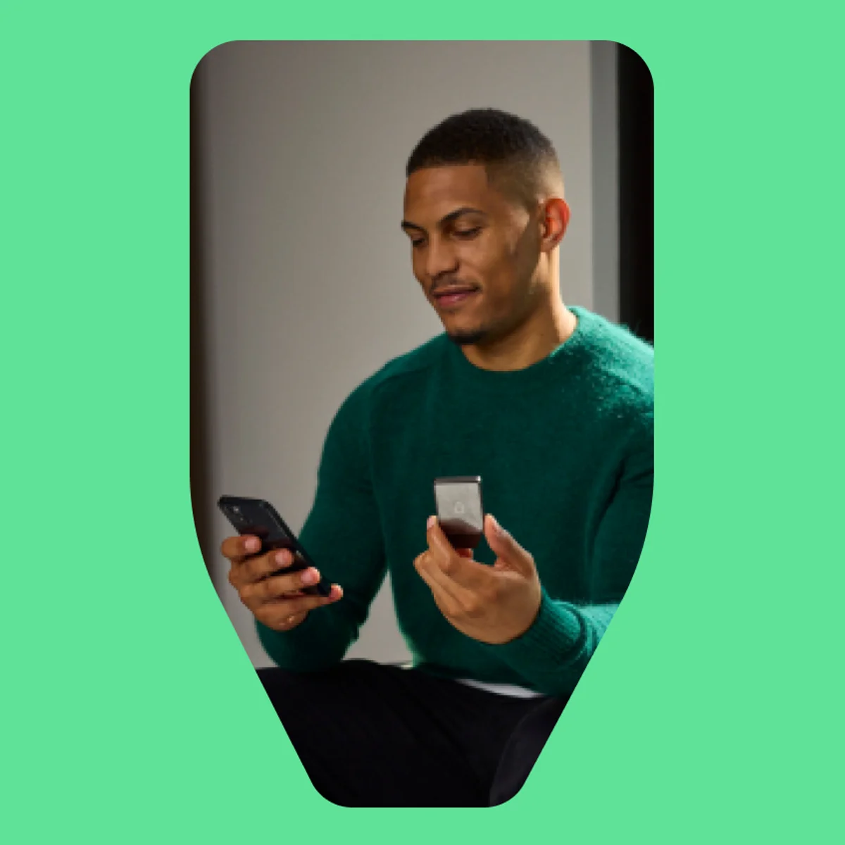 Trezor shape mask crop example 5