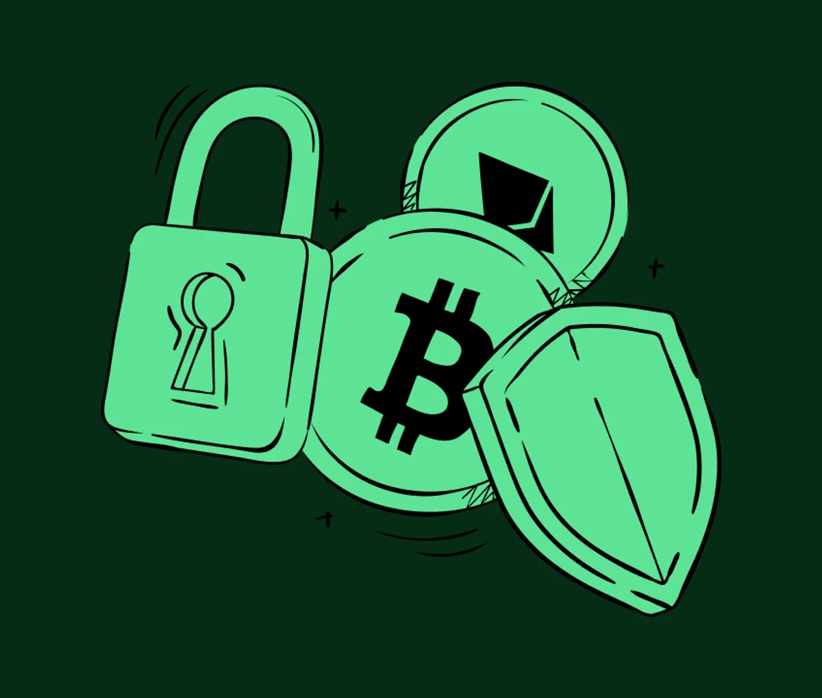 Illustration on solid colour example 1