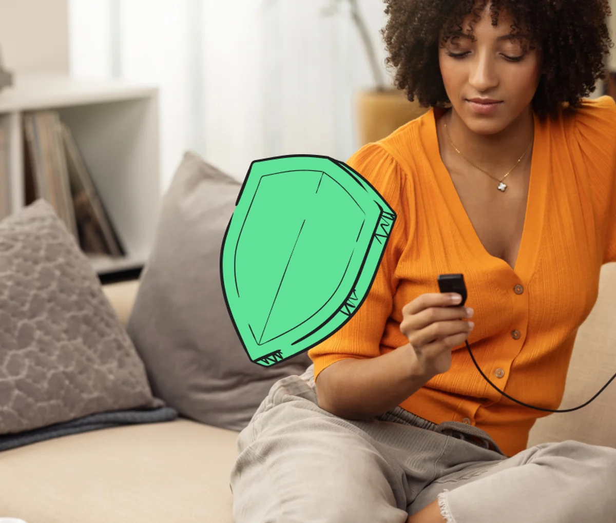 Neon green illustration example 4