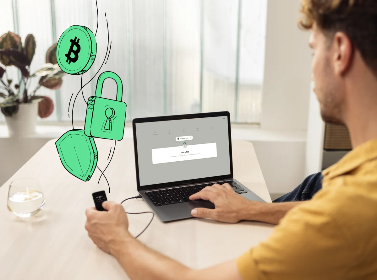 Illustration blending with typography