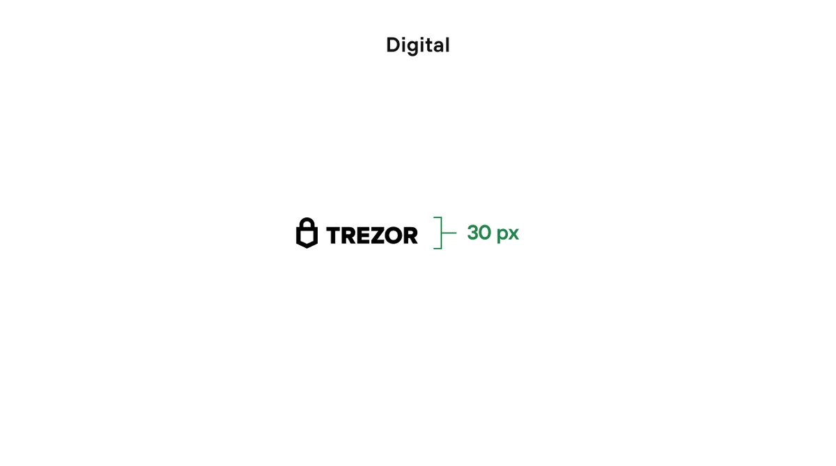 Minimum digital size for Trezor logo