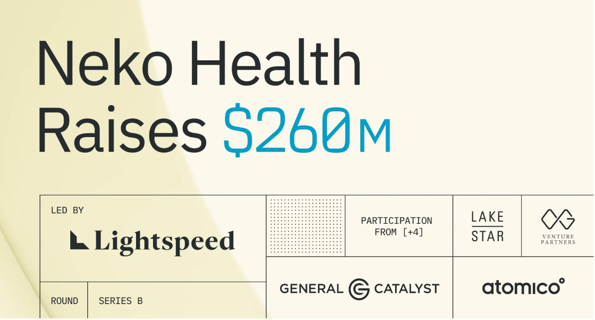 Neko Health raises $260m Series B