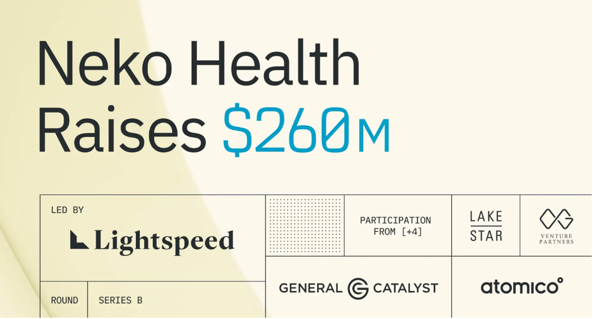Neko Health raises $260m Series B