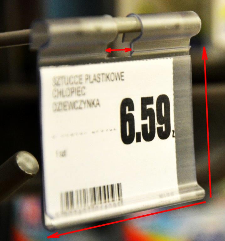 Listwy montowane na hakach