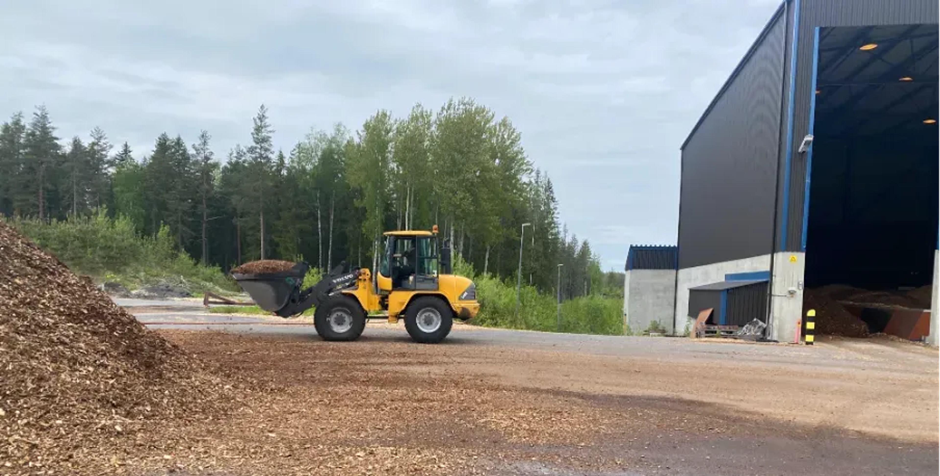 Visualisering af Loviisan Lämpö Oy's Urakoitsijantie flisanlæg