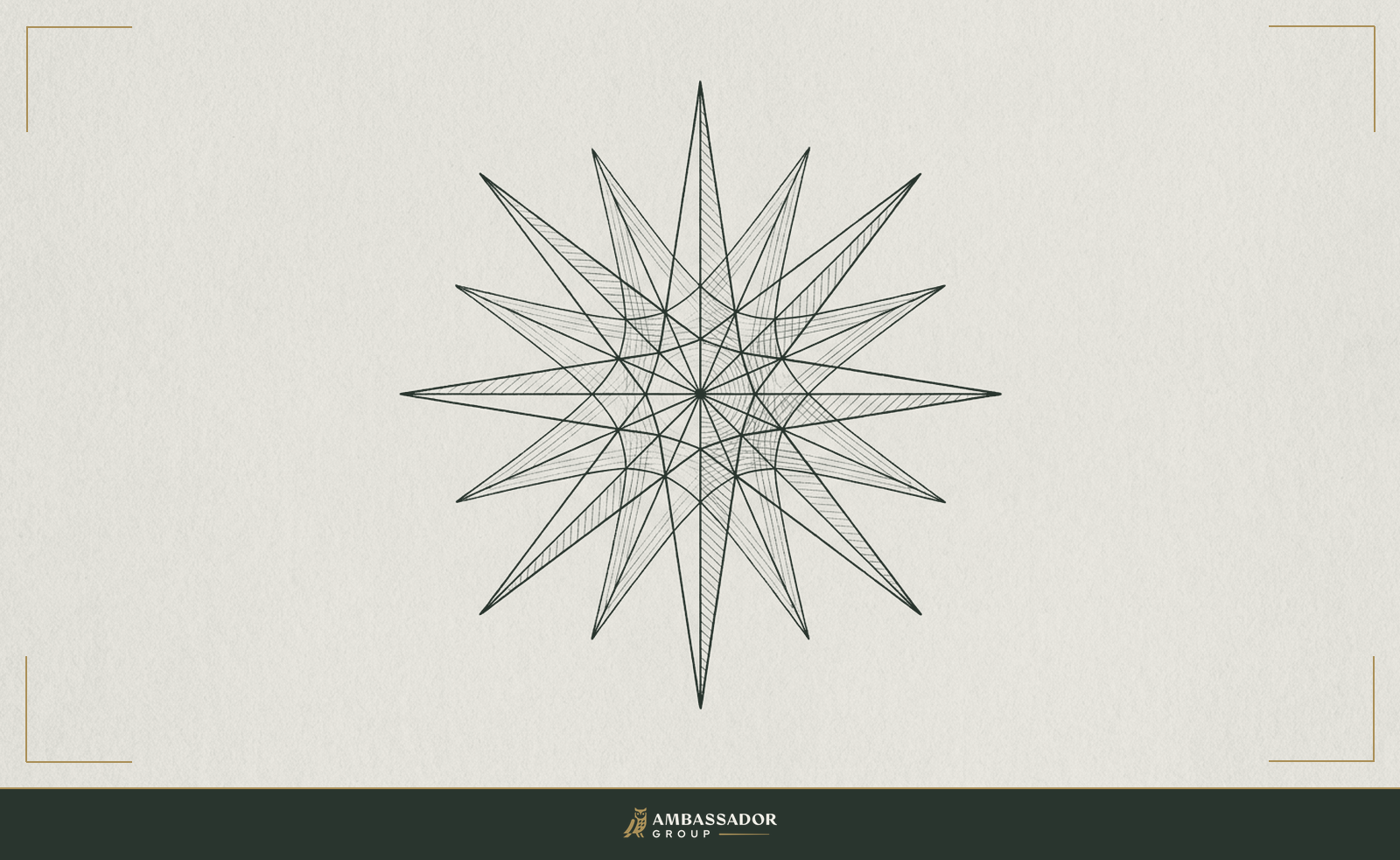 Engraving of scattered points joined by fine lines into a single coherent figure, the act of connecting the dots.