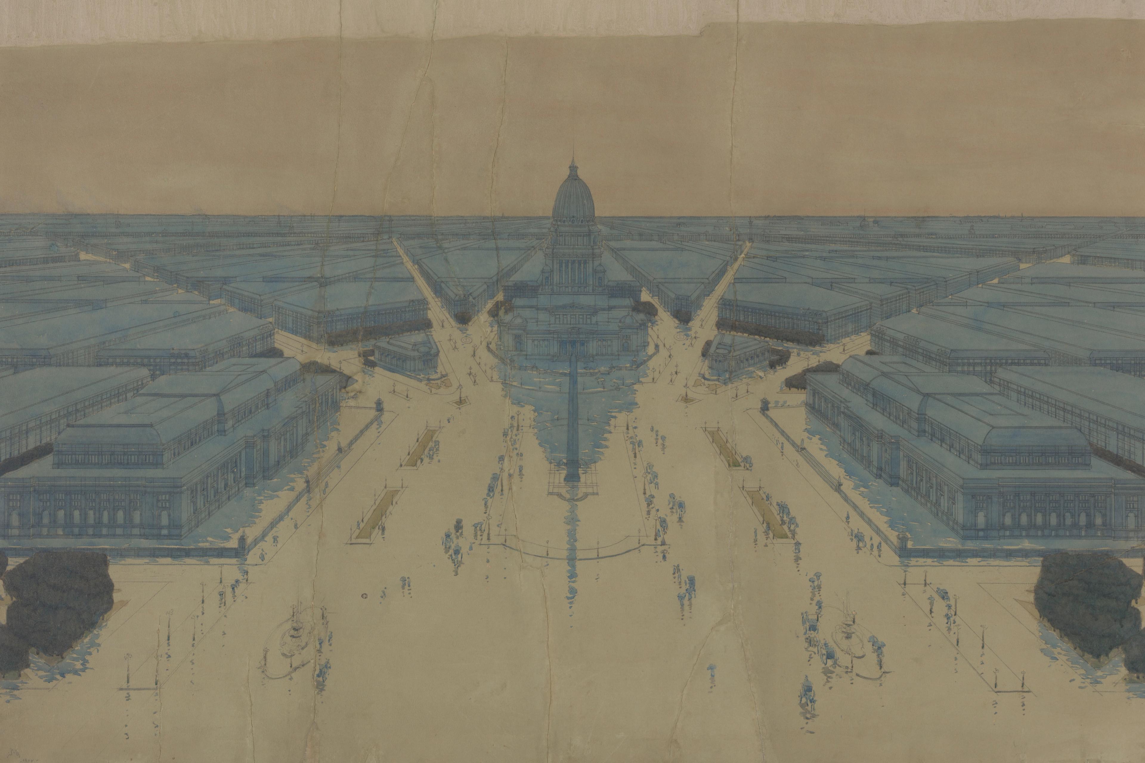 View of the Proposed Civic Center Plaza