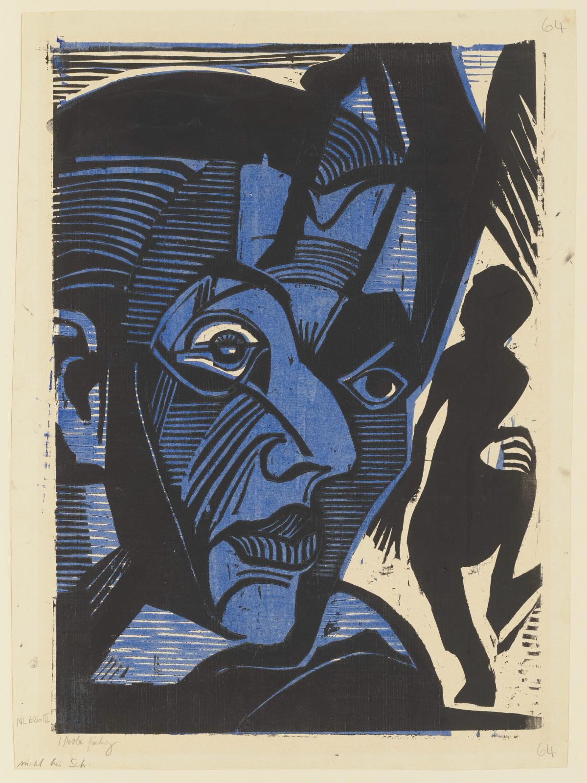 Self-Portrait (Melancholy of the Mountains), 1929 by ernst ludwig kirchner