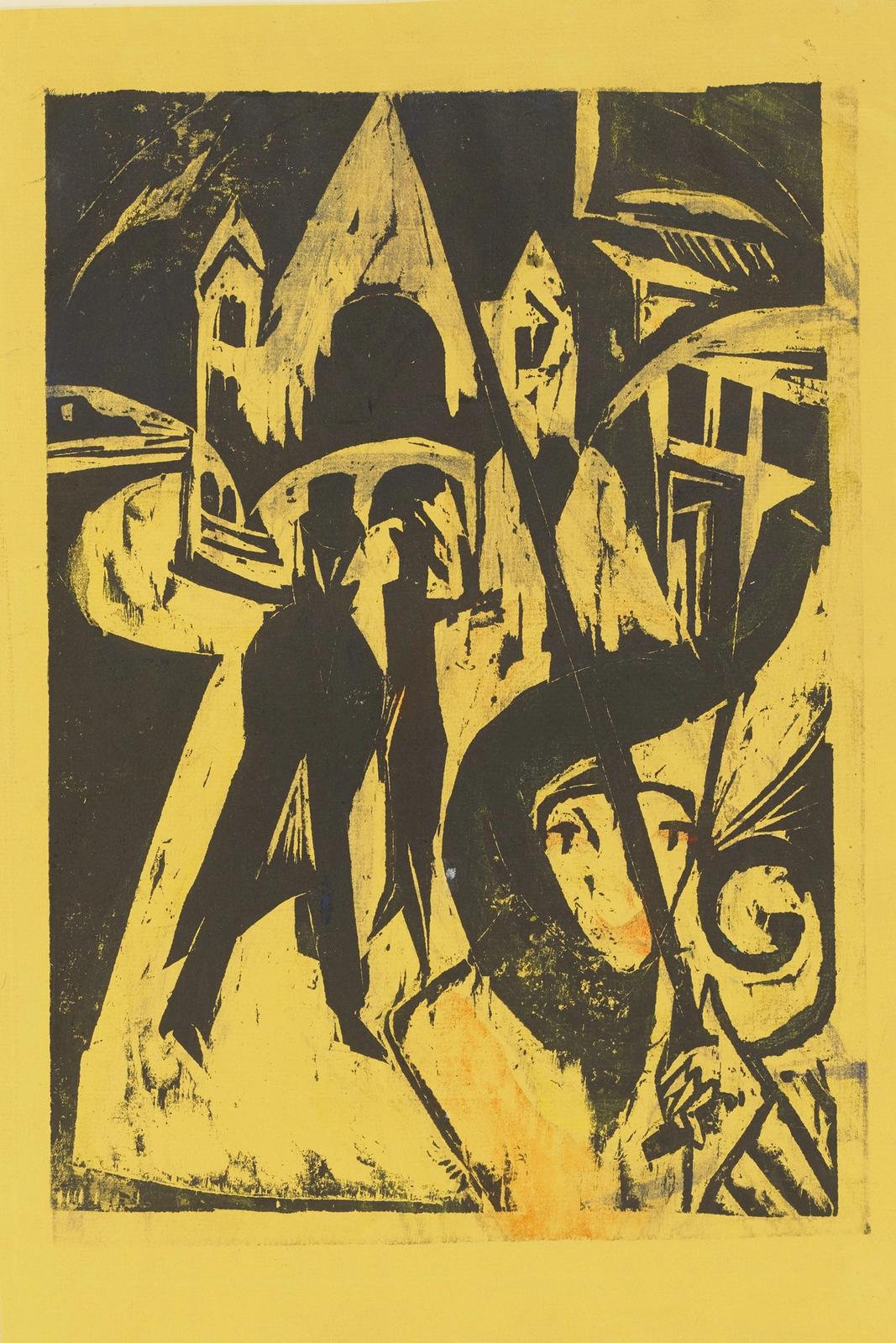 Cocotte on the Street, 1915 by ernst ludwig kirchner