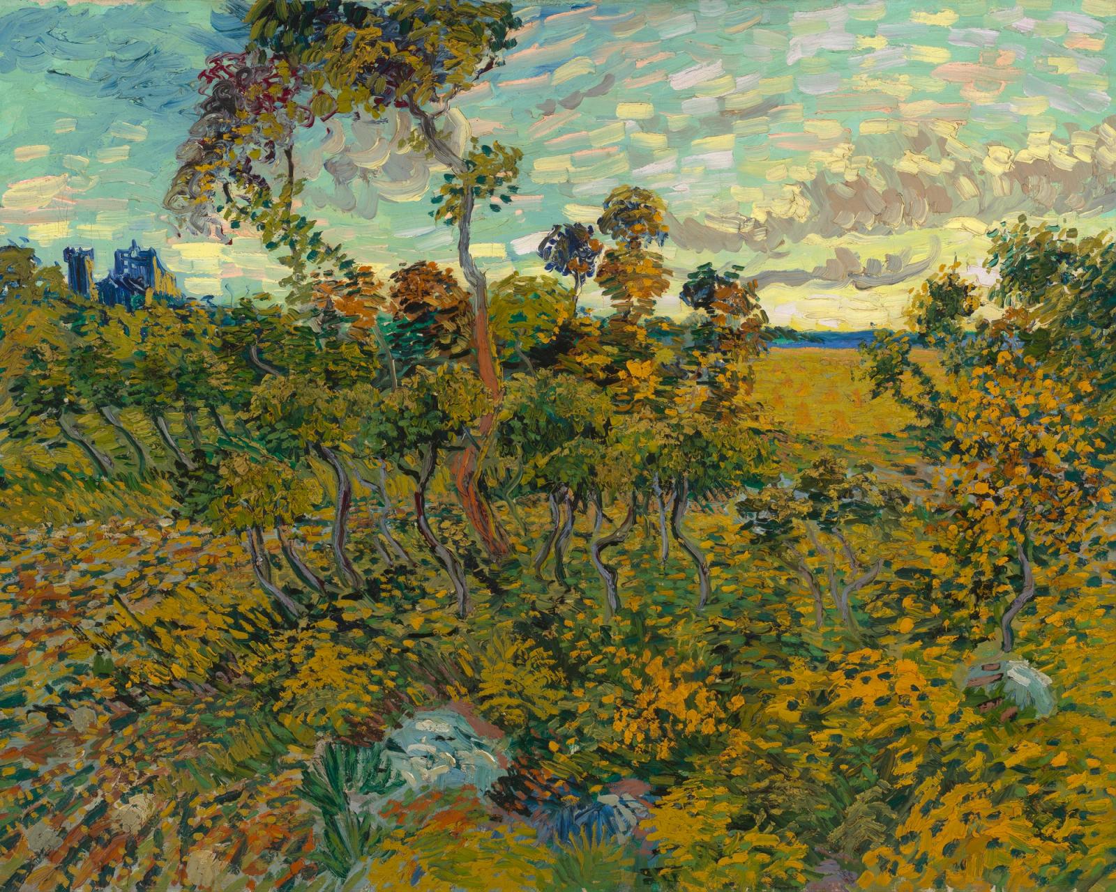 Sunset at Montmajour 1888 Van Gogh