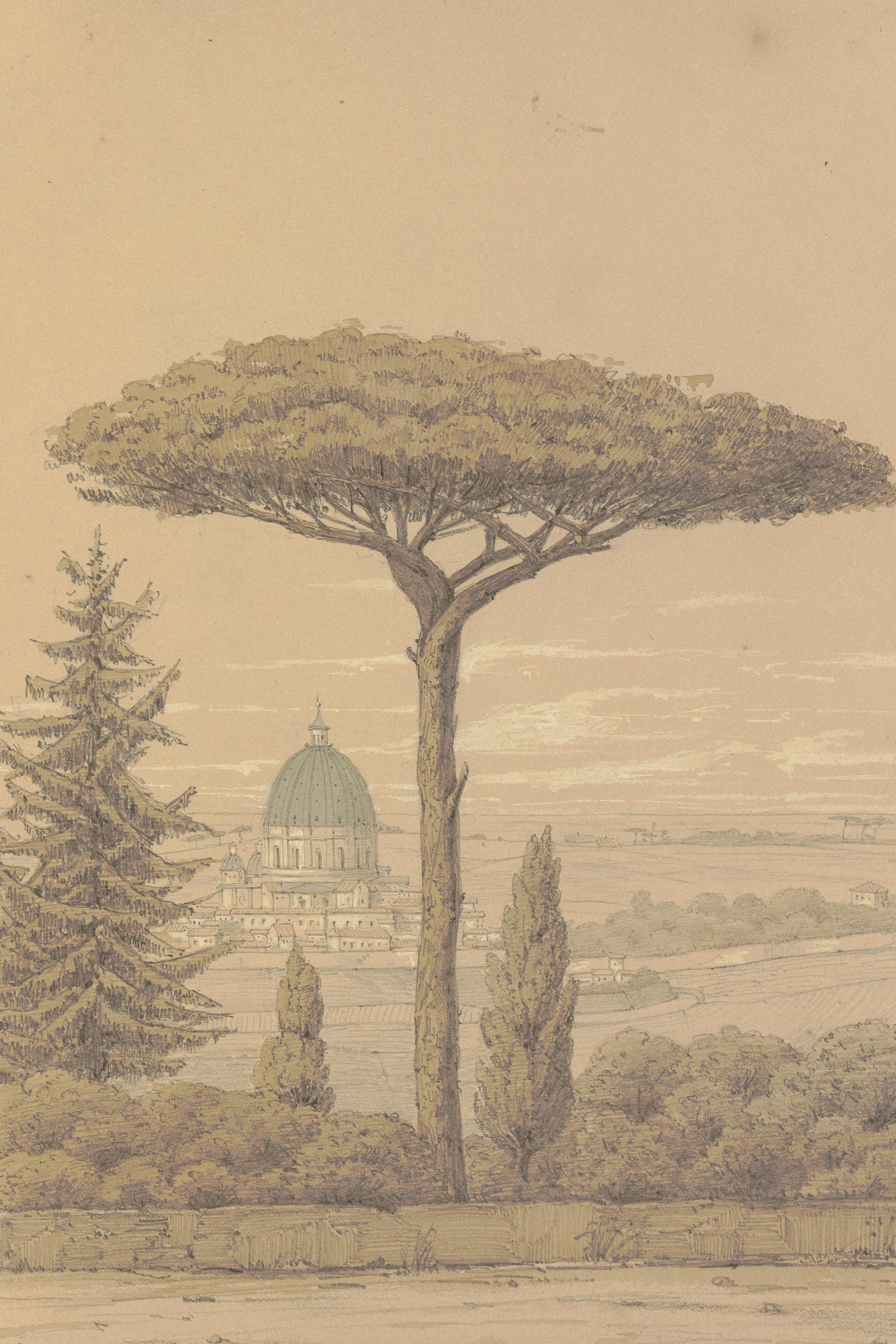 View from Villa Melin Near Rome