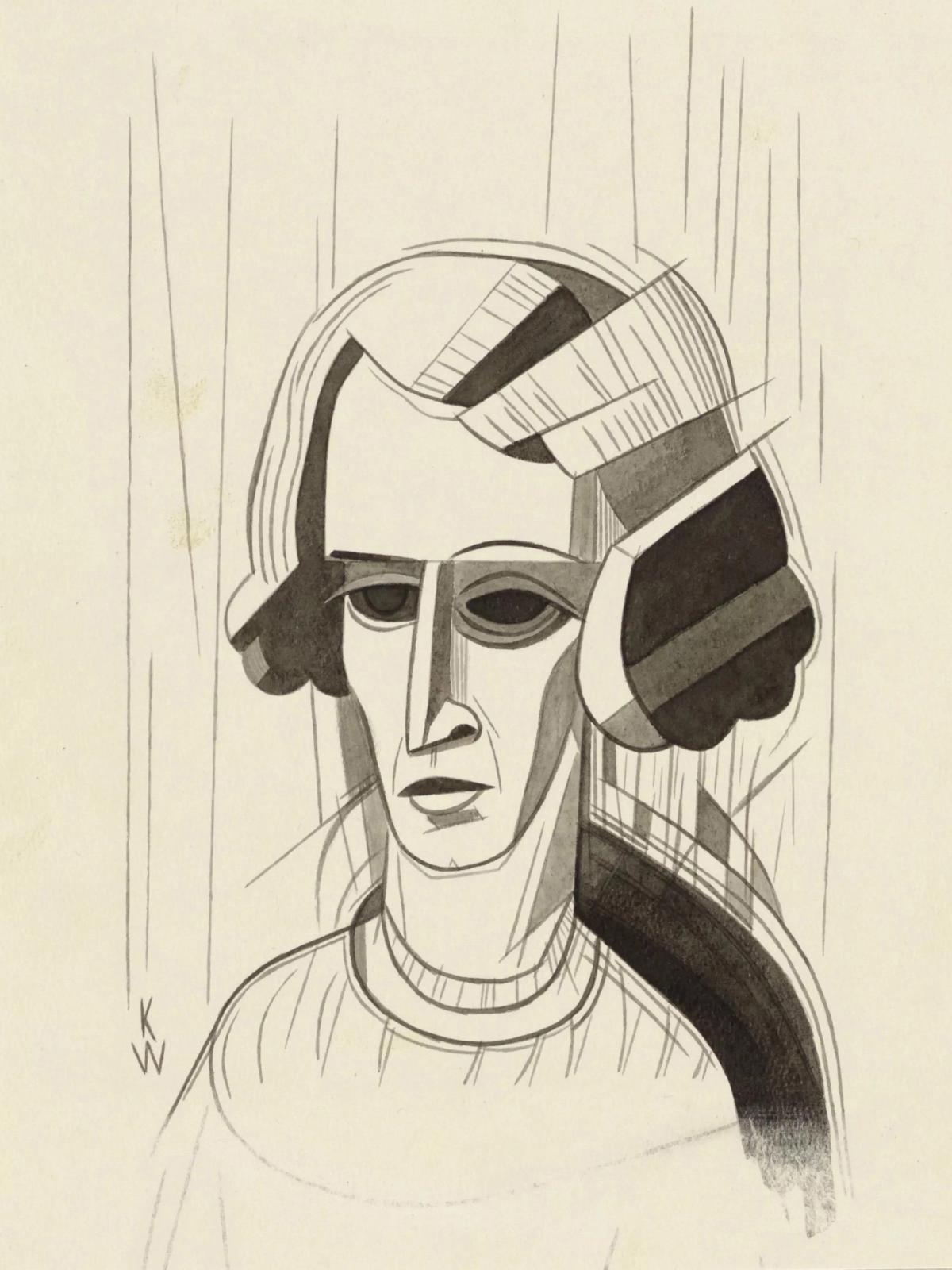 woman portrait (around 1933) by Karl Wiener