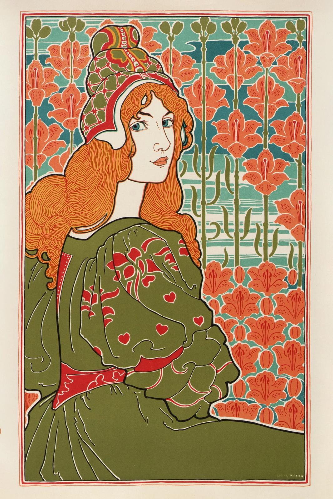L'Estampe Moderne: Jane (1897) by Louis Rhead.