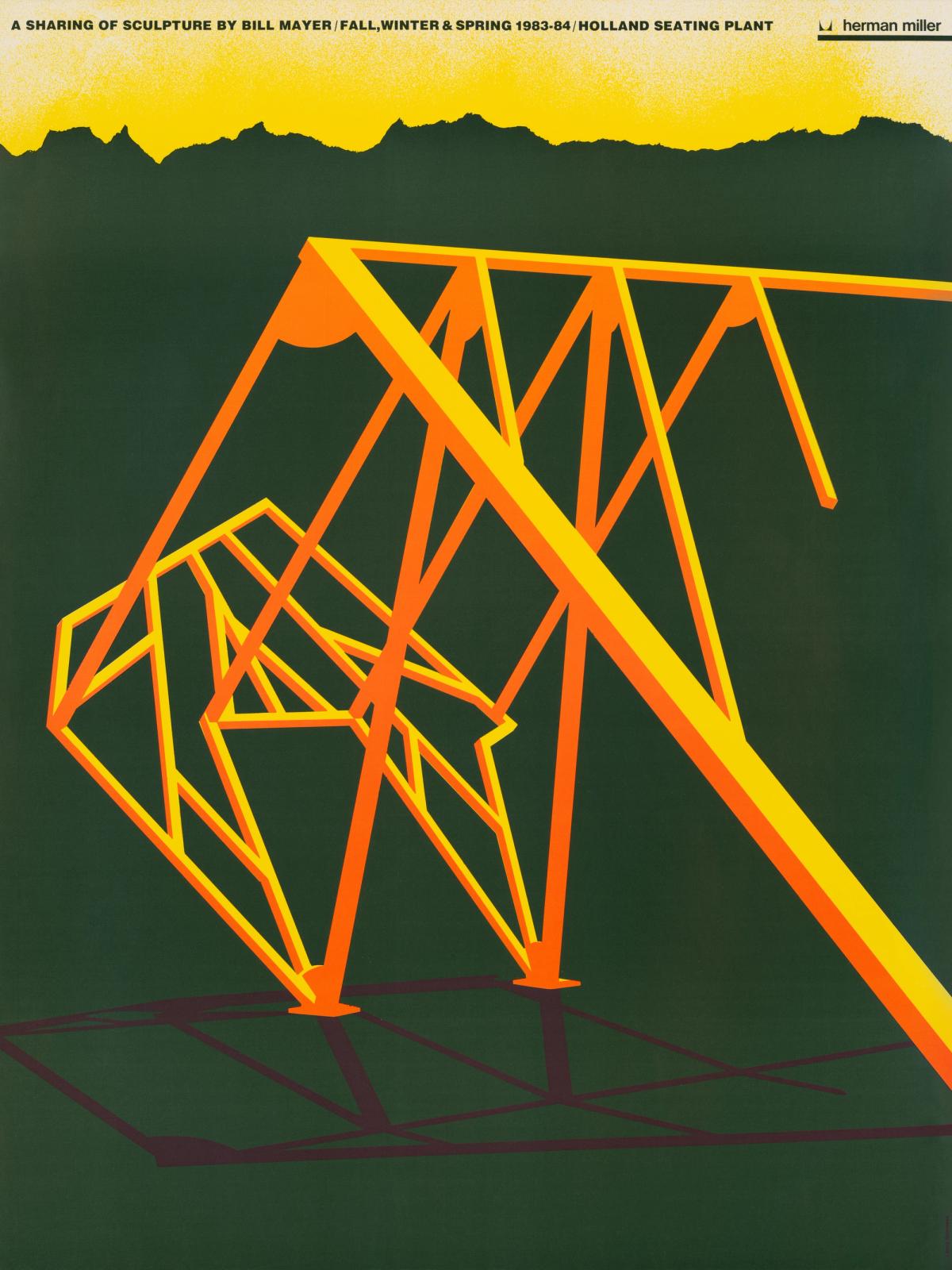 A sharing of sculpture by Bill Mayer (1984) poster by Lanny Sommese.
