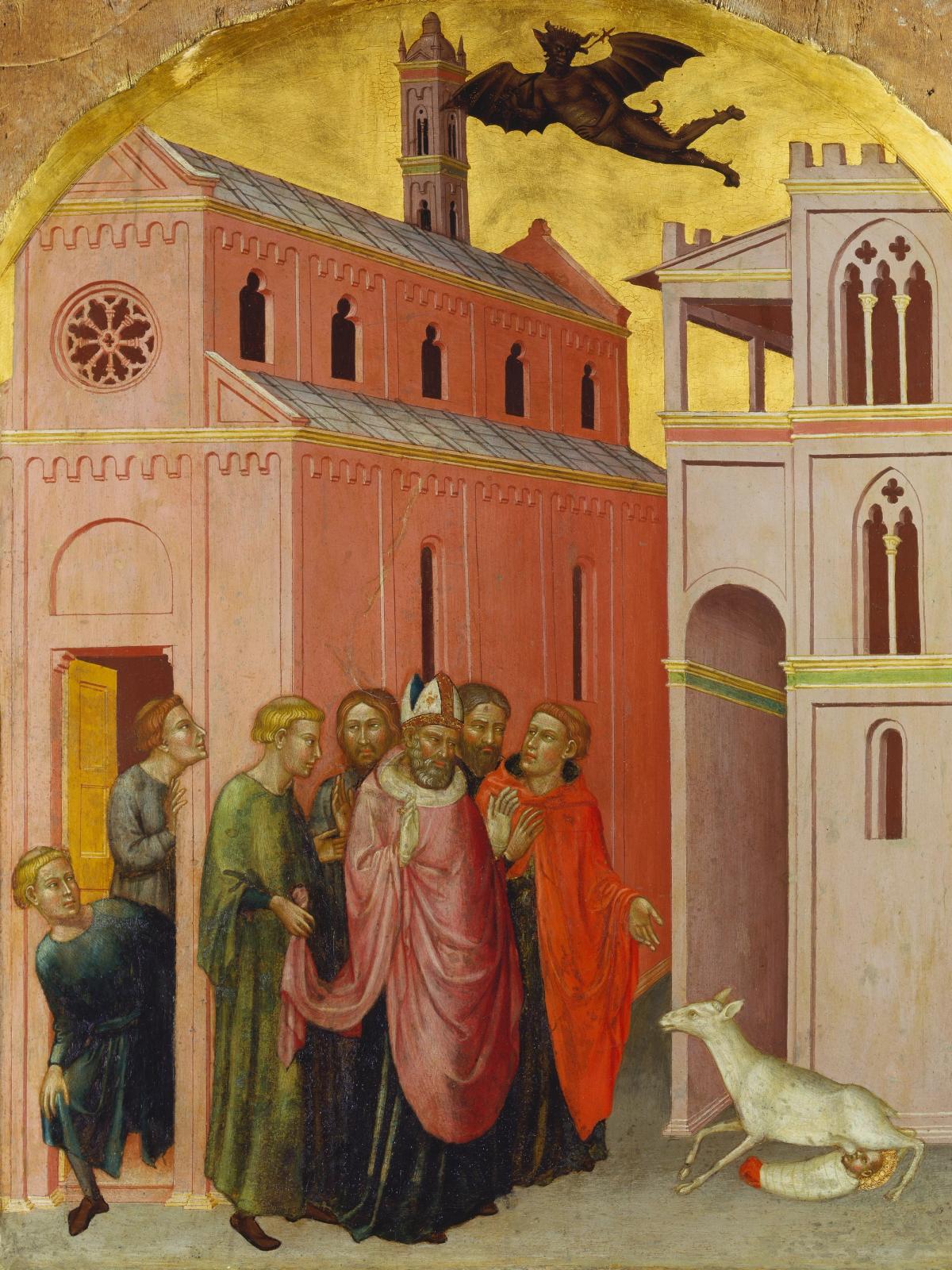 Bishop Julian's Finding of the True Child, ca. 1390 by martino di bartolomeo