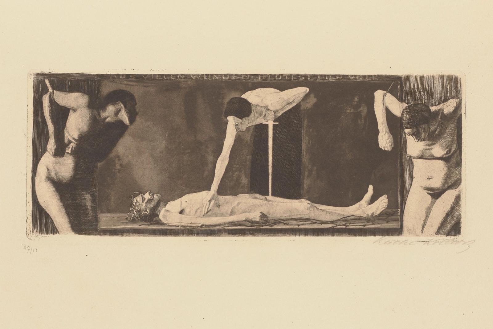 ,,Aus vielen Wunden blutest du, oh Volk", 1893 - 1897 by kathe kollwitz