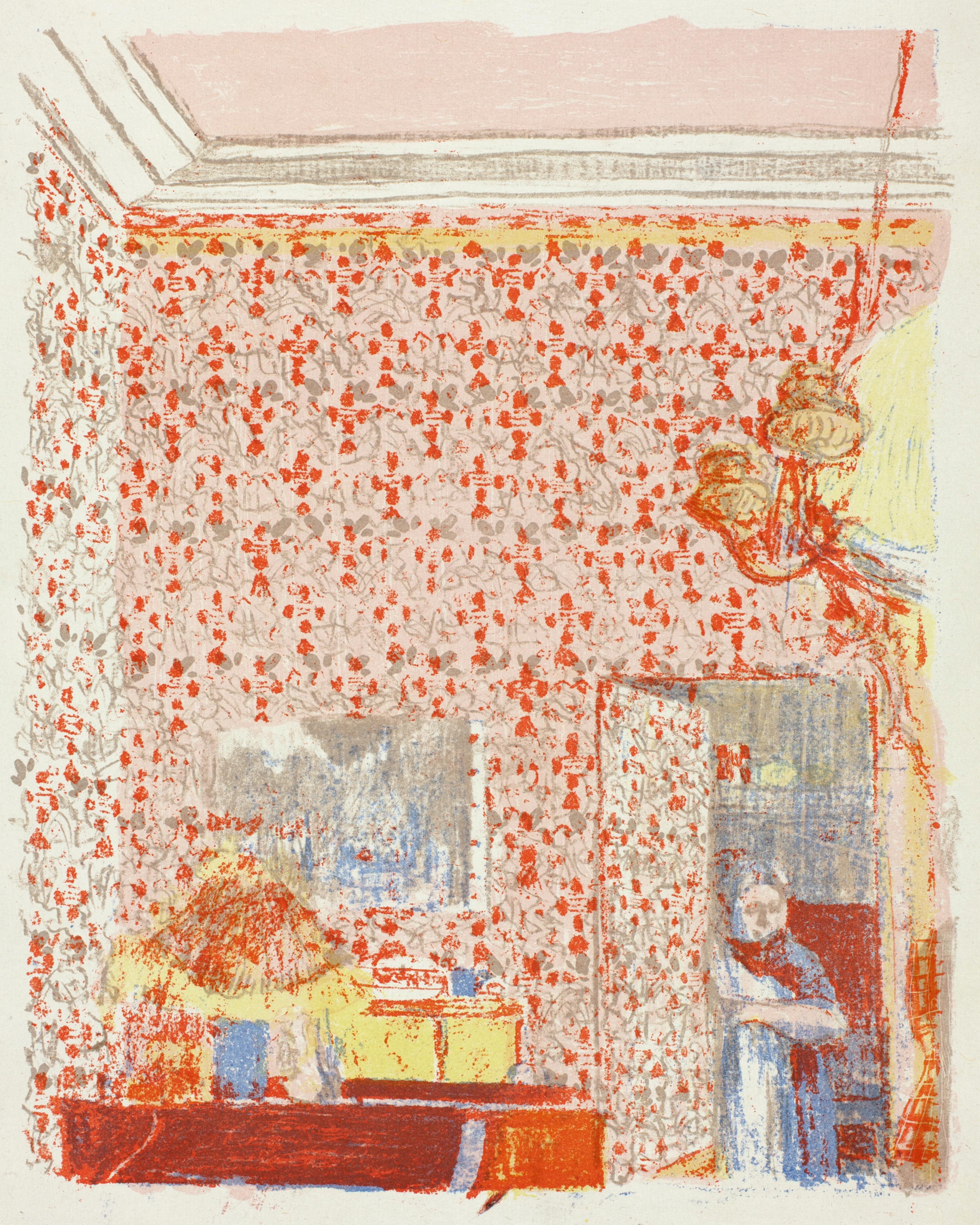 Interior with Pink Wallpaper I
