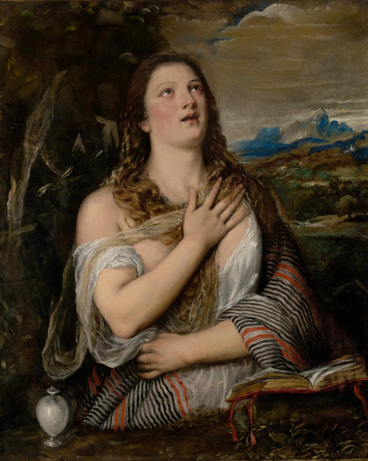 The Penitent Magdalene by Titian Tiziano Vecellio