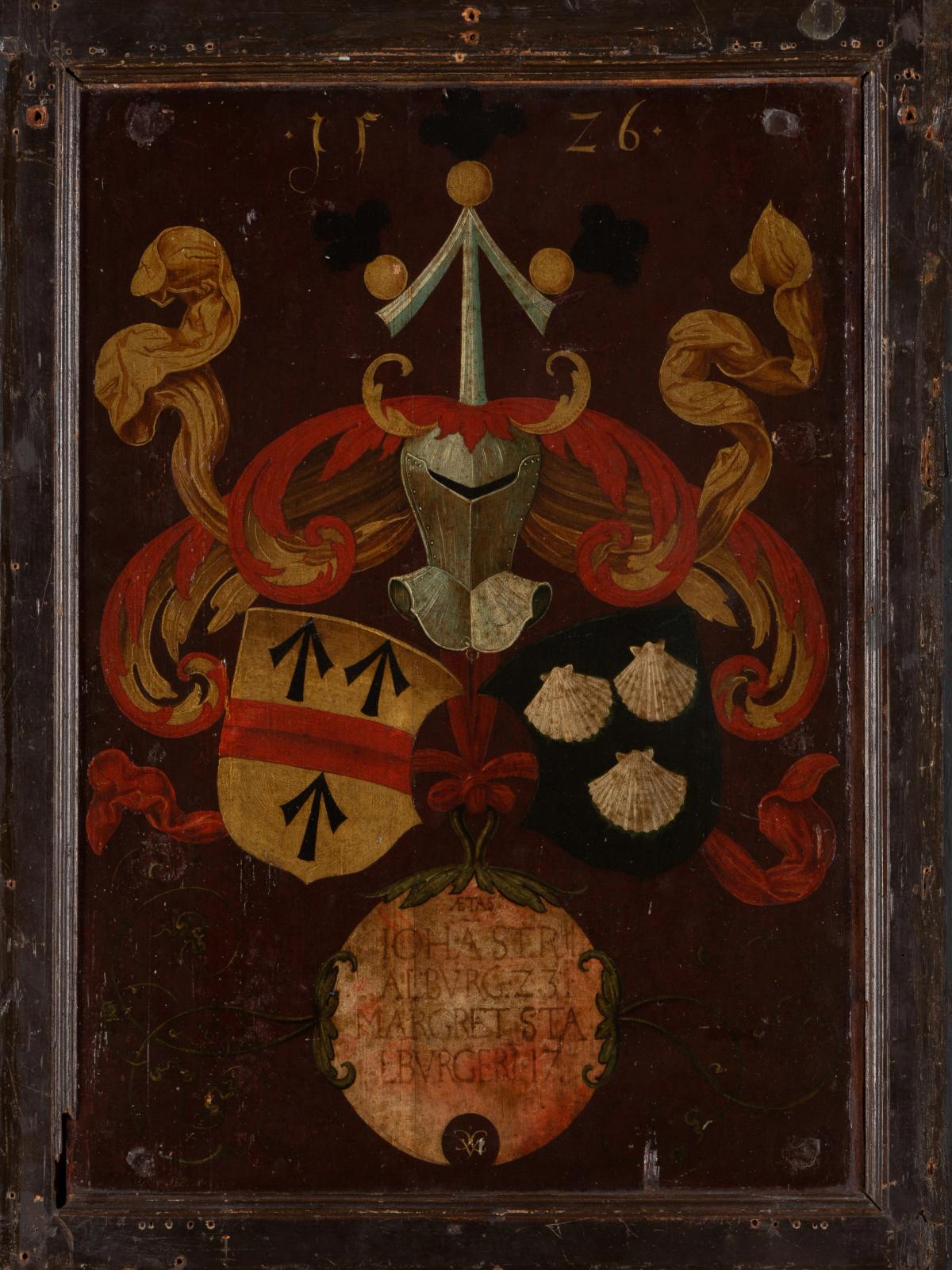 Alliance Coat of Arms Stralenberg/Stalburg, 1526 by conrad faber von kreuznach