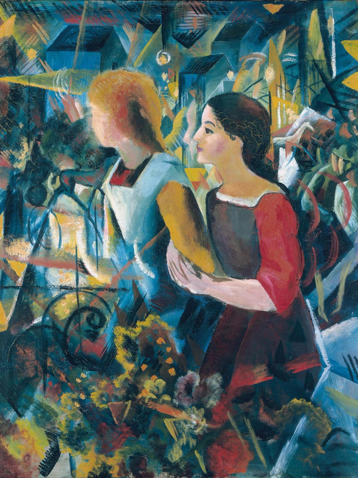 Two Girls, 1913 by august macke