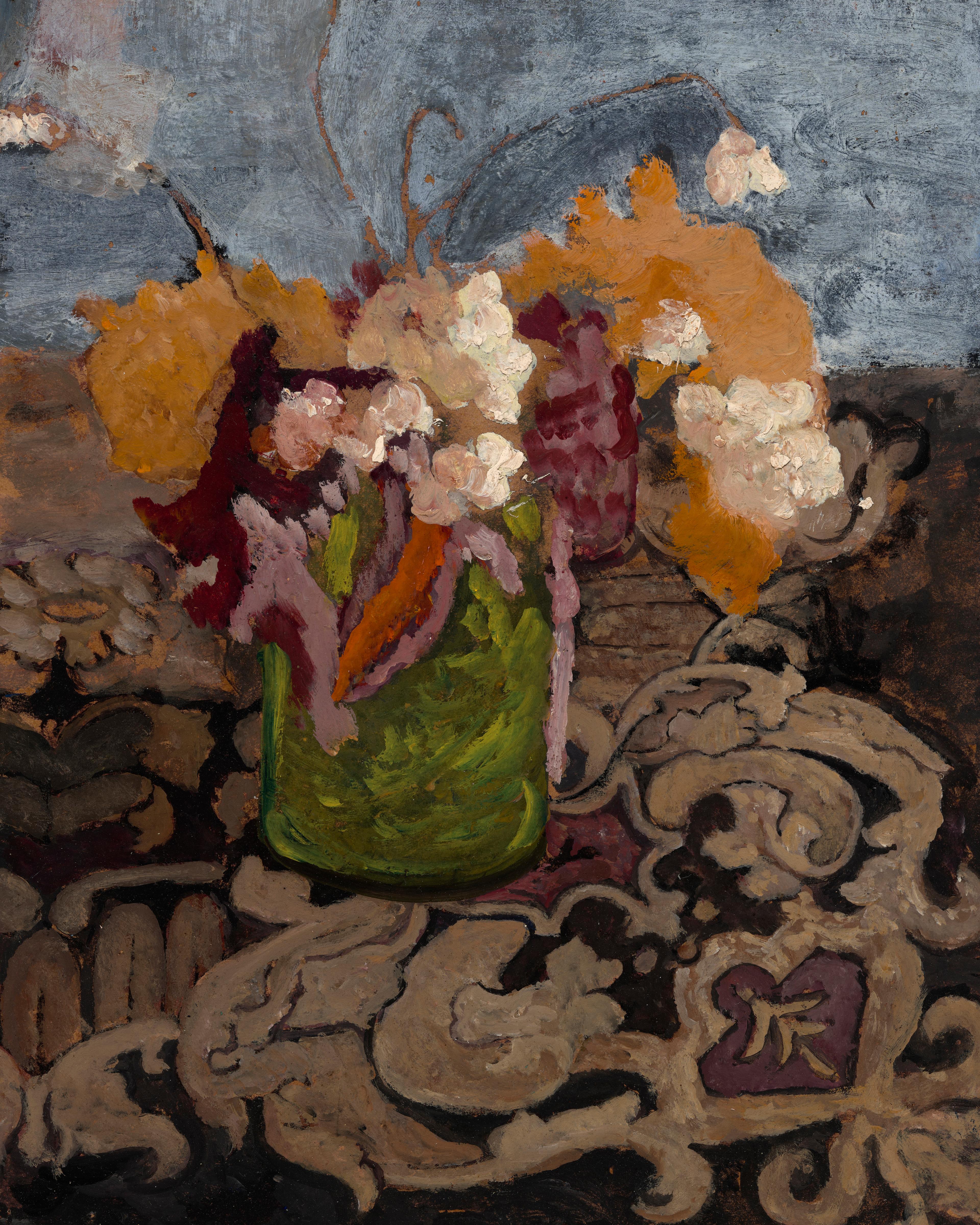 Still Life with a Green Flower Vase