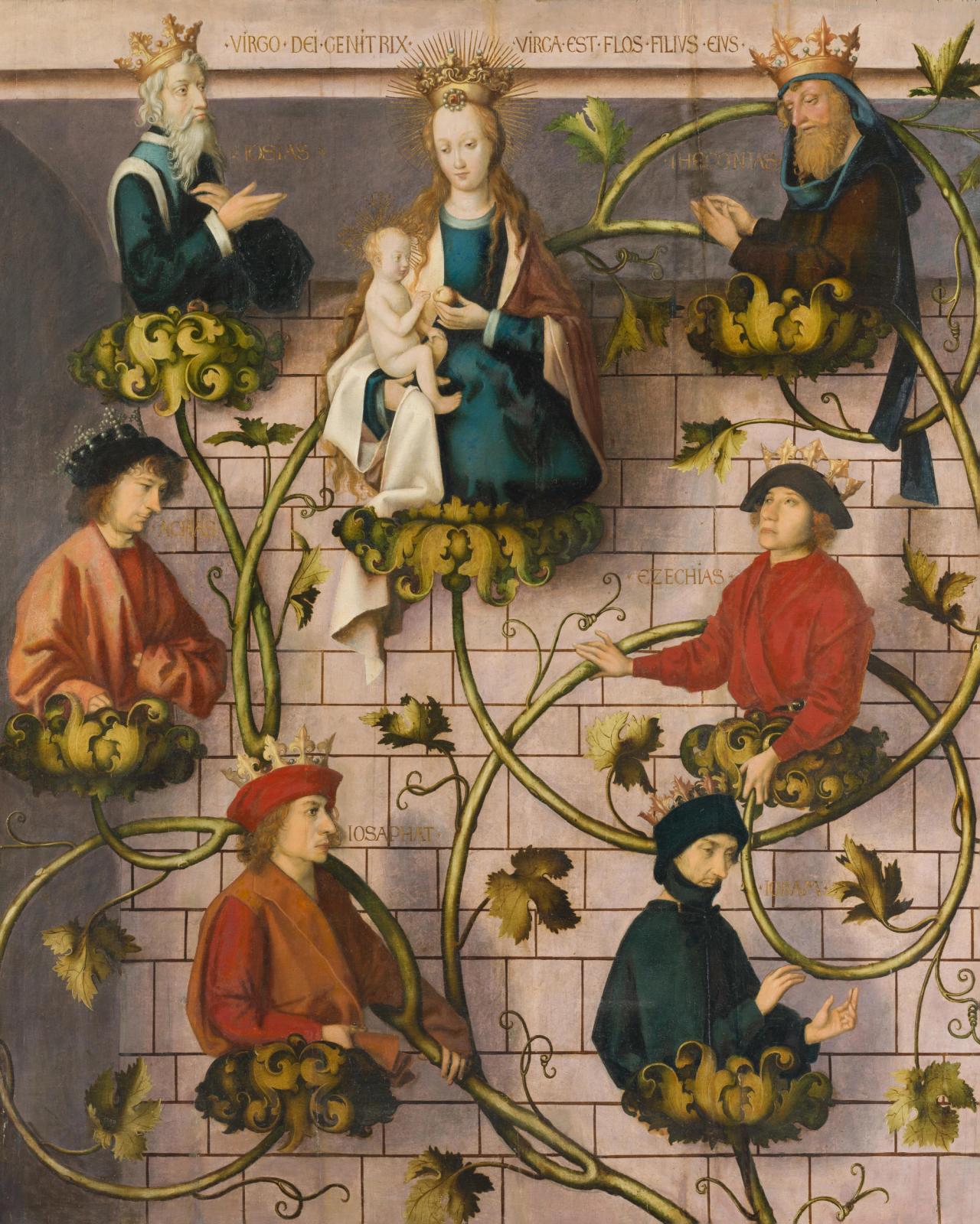High Altar of the Dominican Church in Frankfurt: Tree of Jesse, 1501 by hans holbein the elder