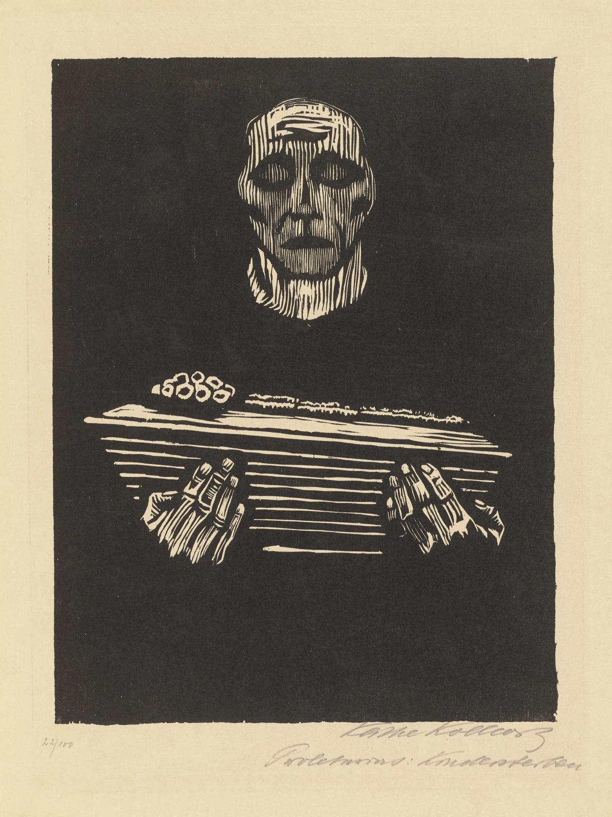 Kindersterben, 1924 - 1925 by kathe kollwitz