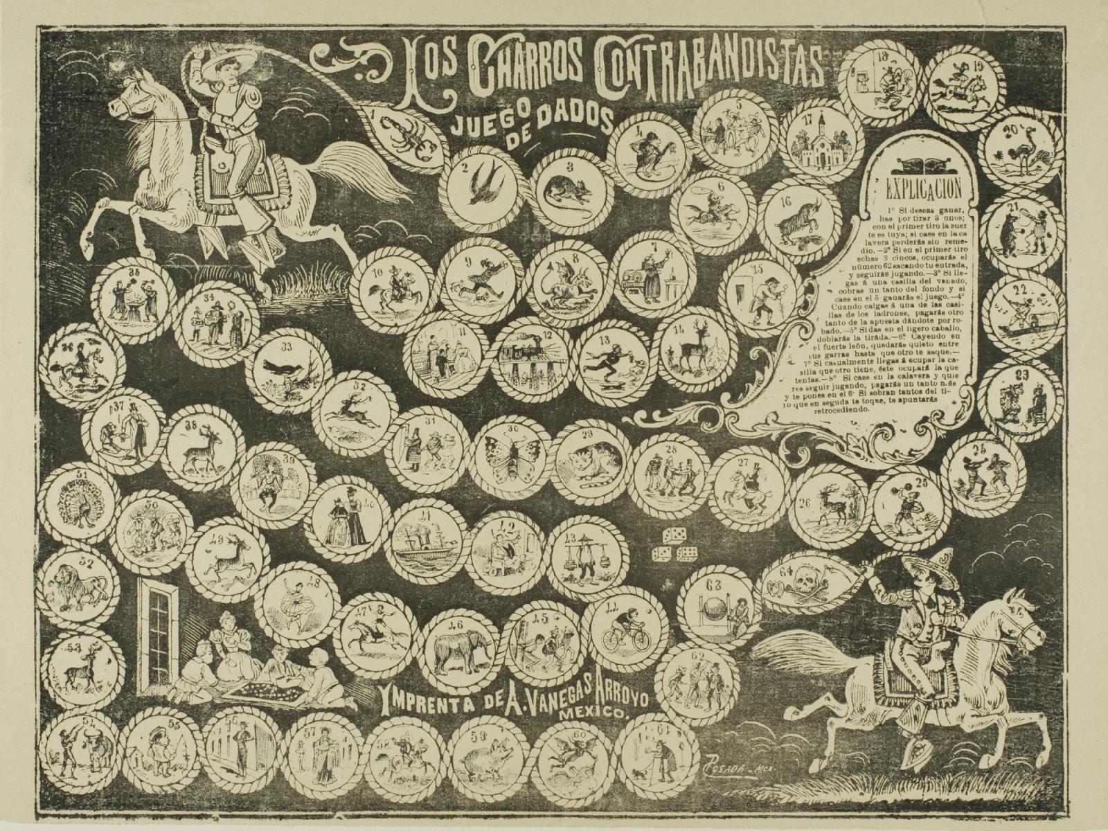 The Charlatan Smugglers Dice Game by José Guadalupe Posada