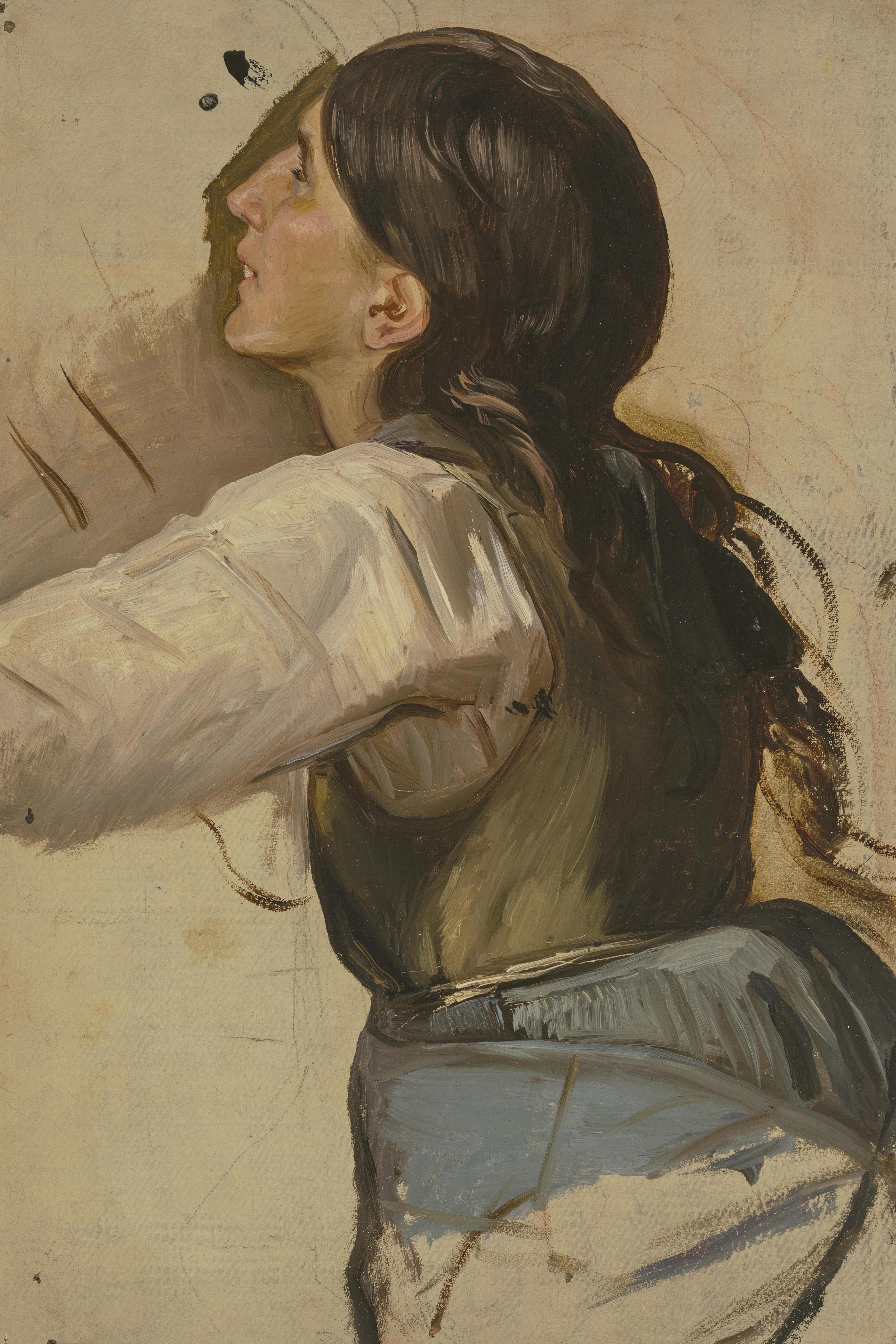 Portrait of a Smiling Peasant Woman