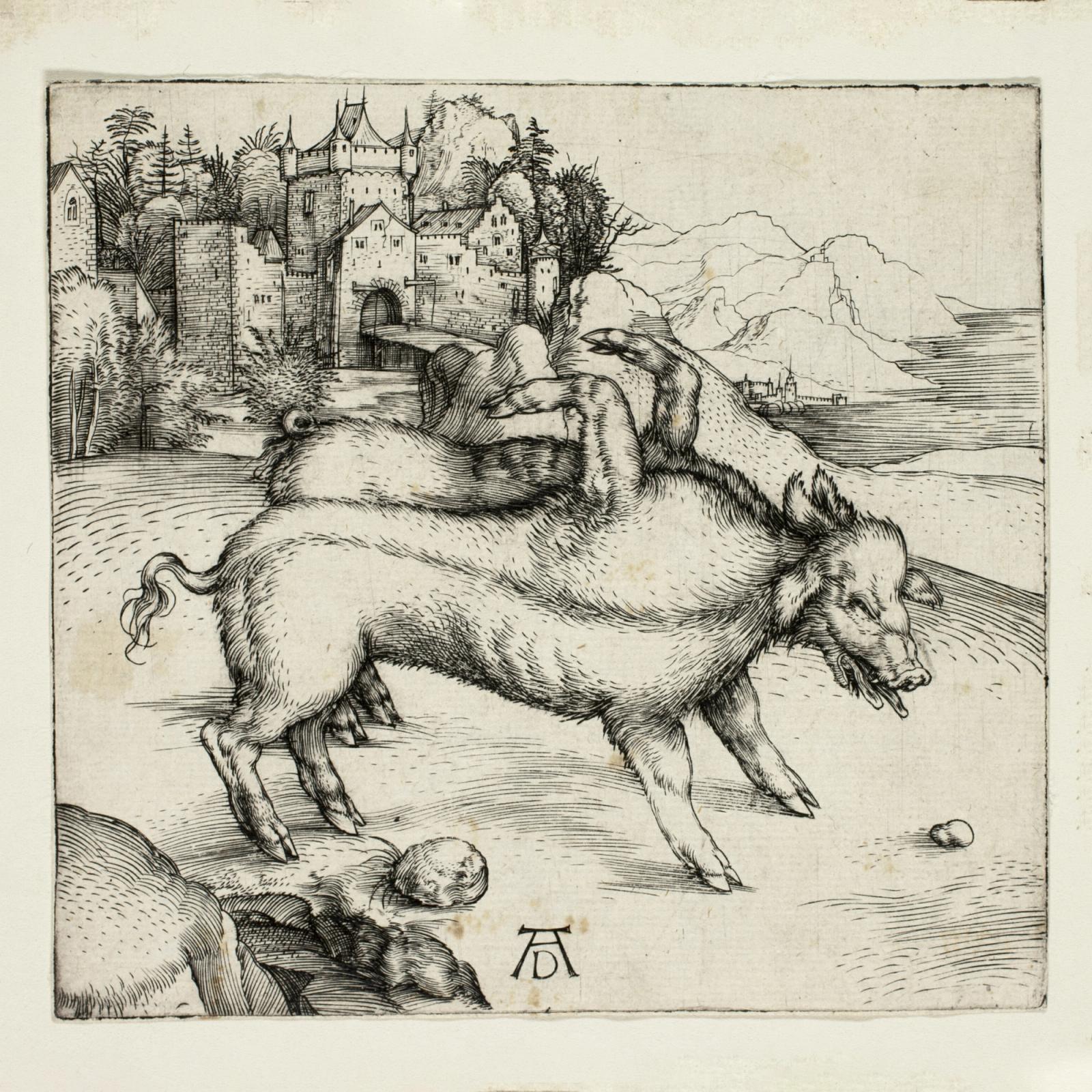 The Monstrous Sow of Landser by Albrecht Durer
