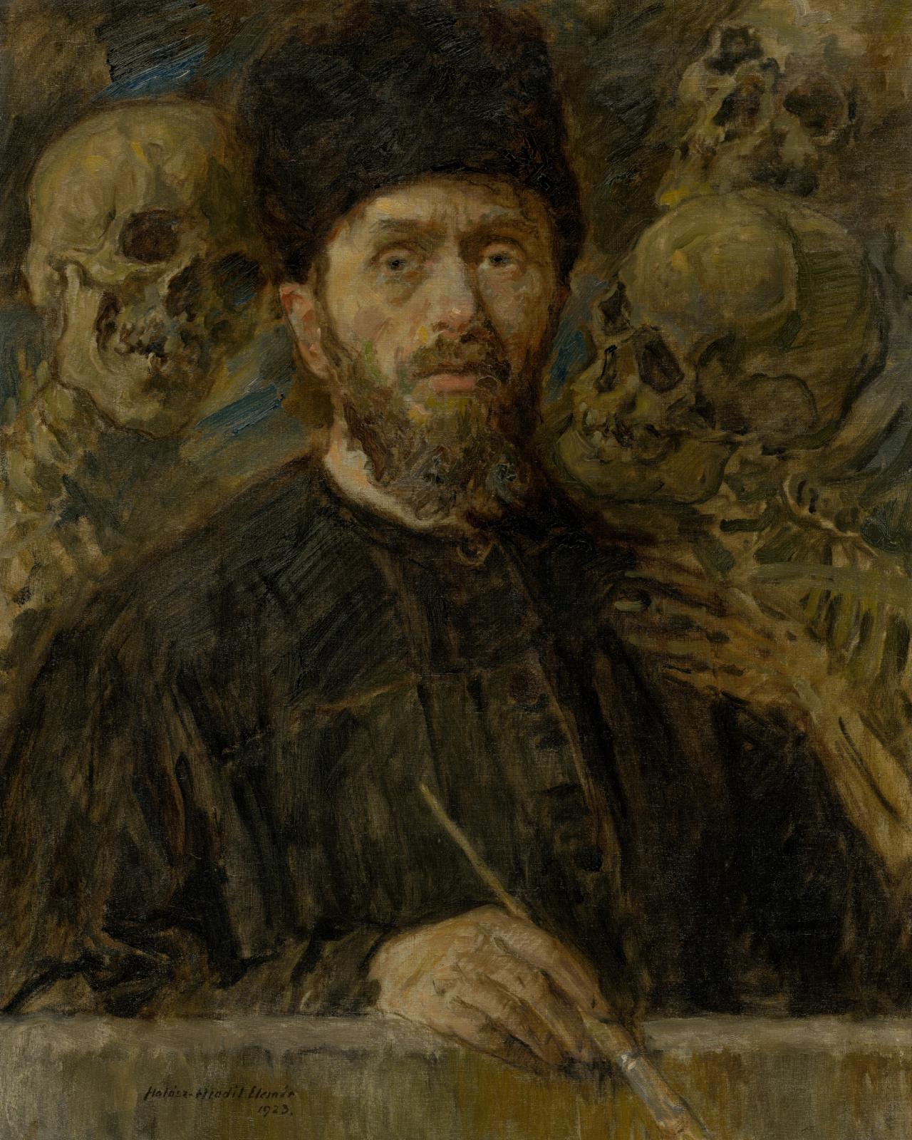 Self portrait by Elemir Halasz-Hradil