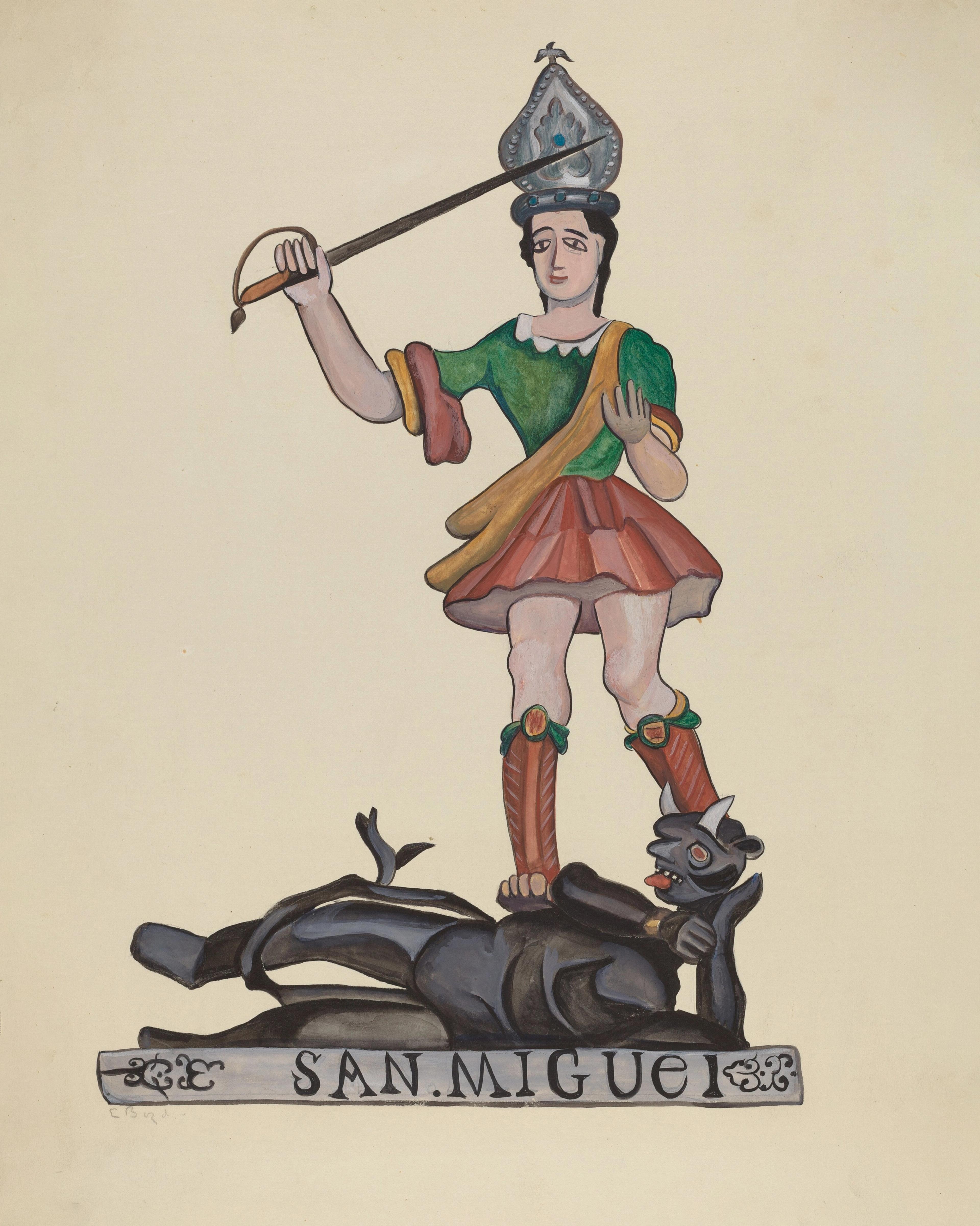 San Miguel the Archangel and Satan