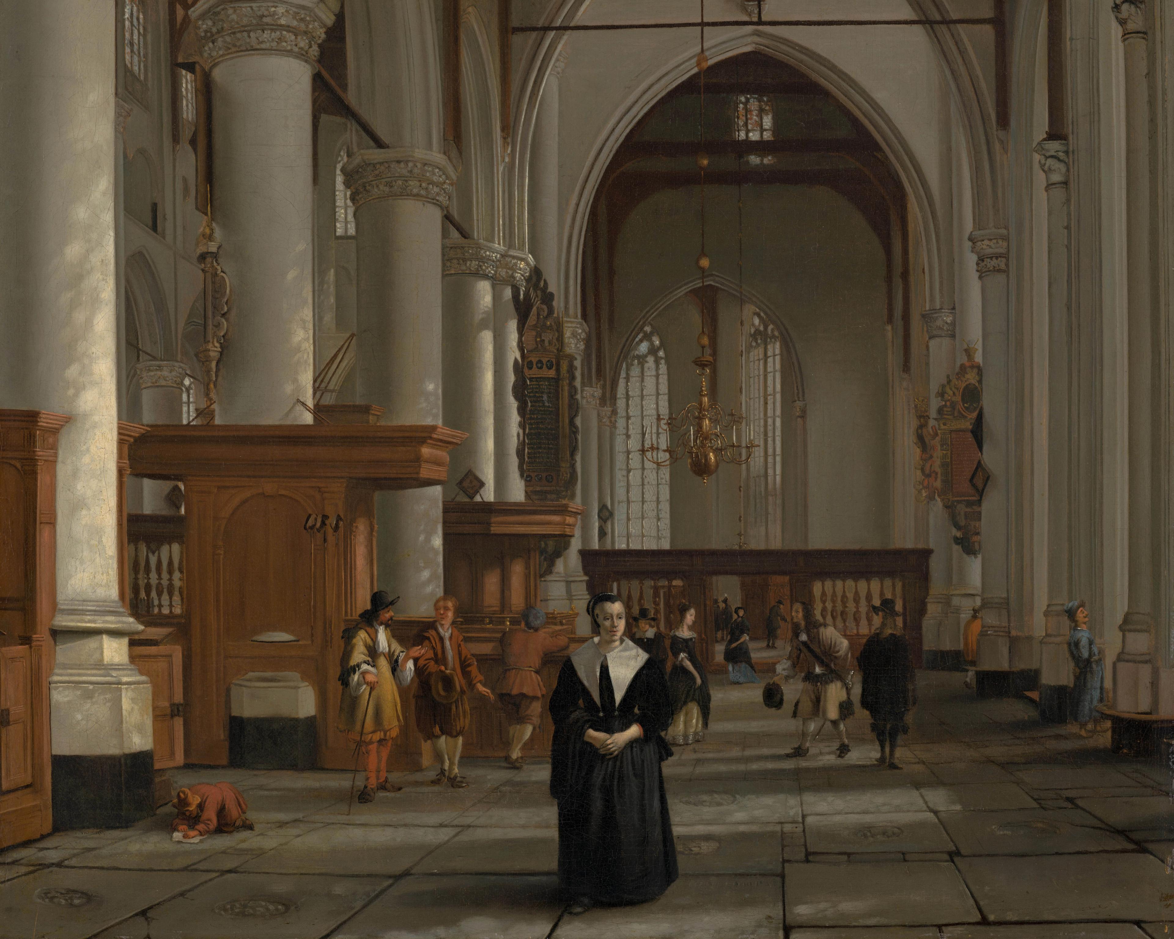Interior of the Laurenskerk in Rotterdam