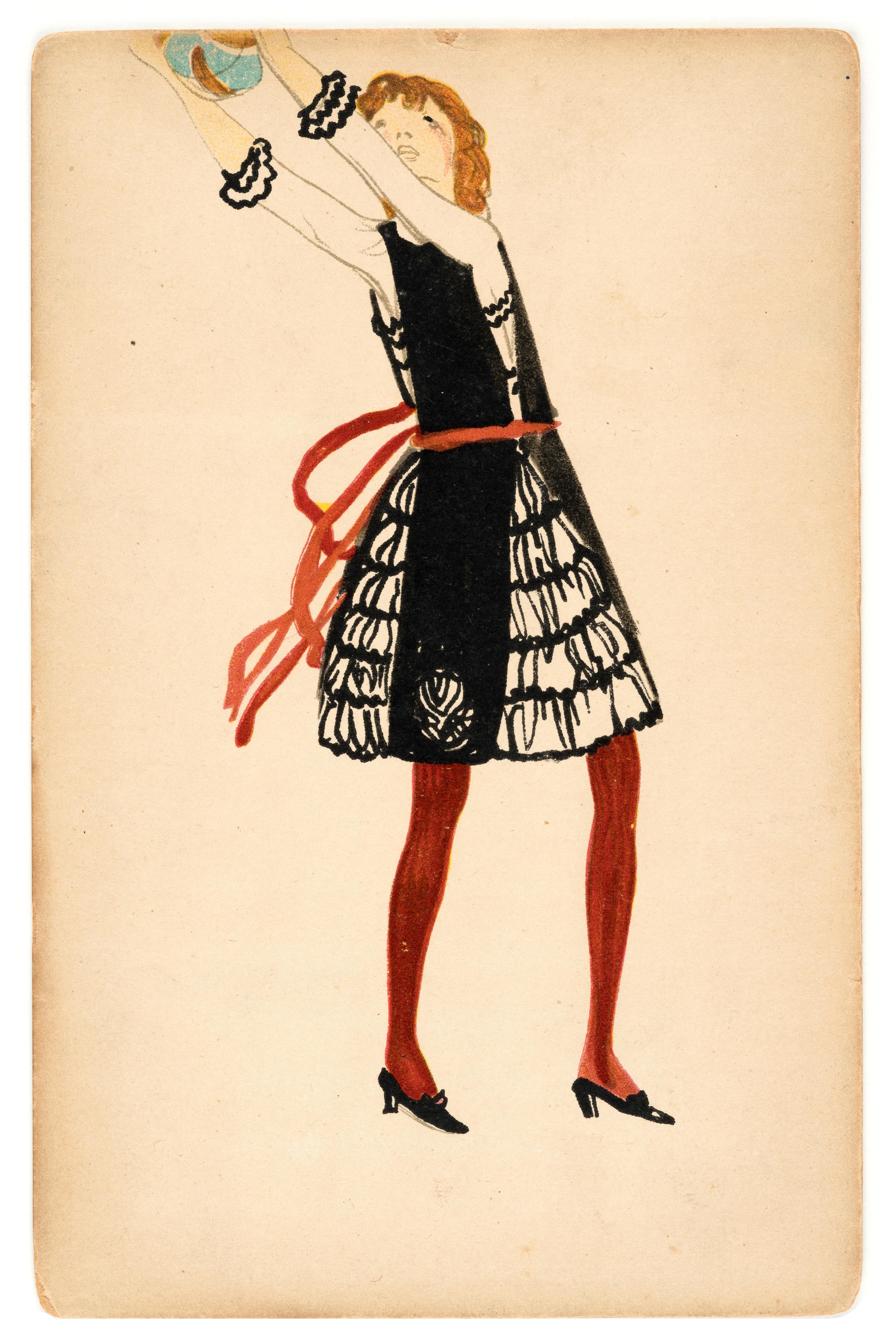 Postcard No. 845: Girl With Ball