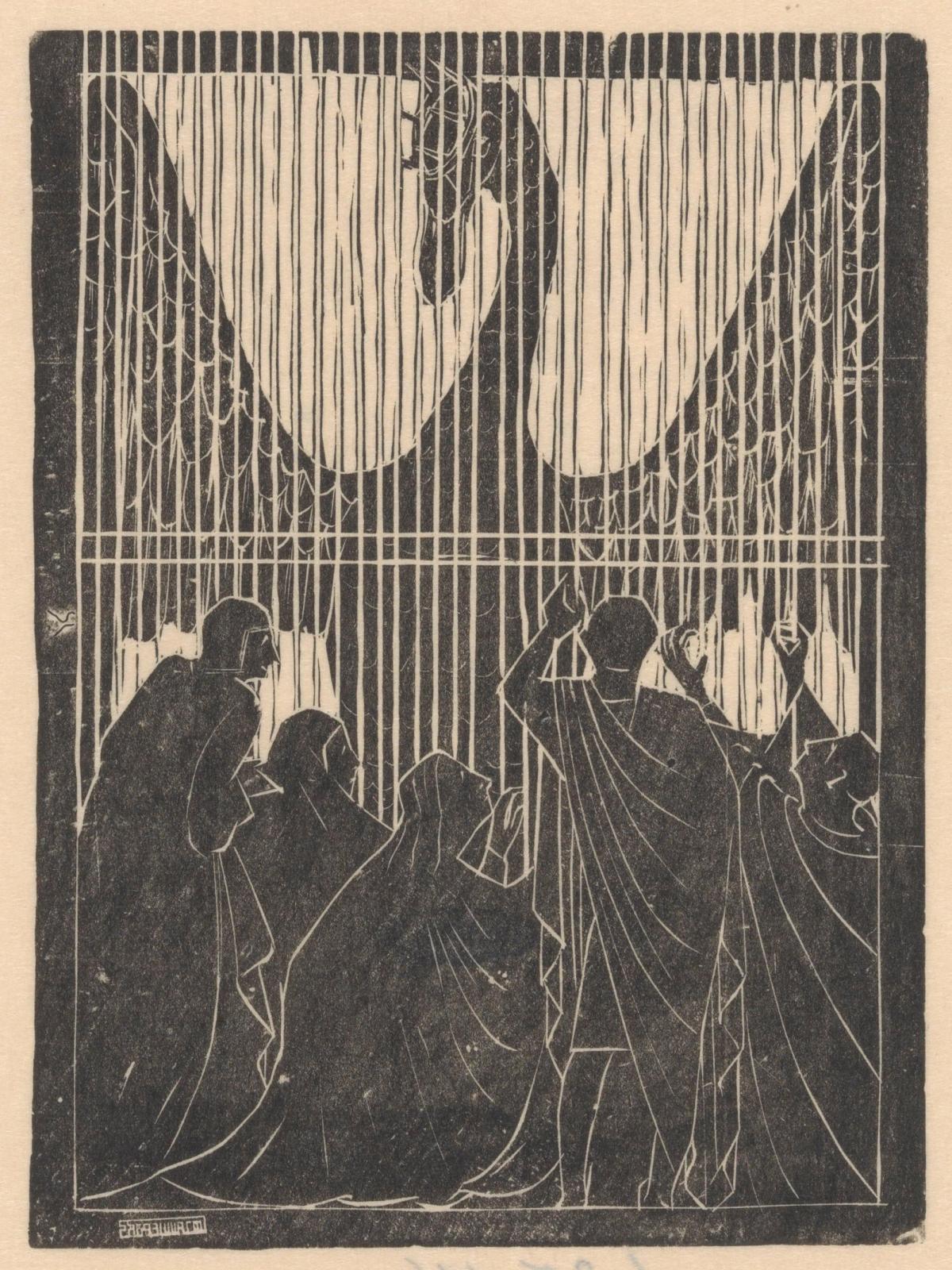 Swan Behind Bars