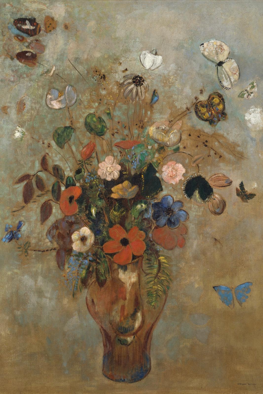 Still Life with Flowers by Odilon Redon