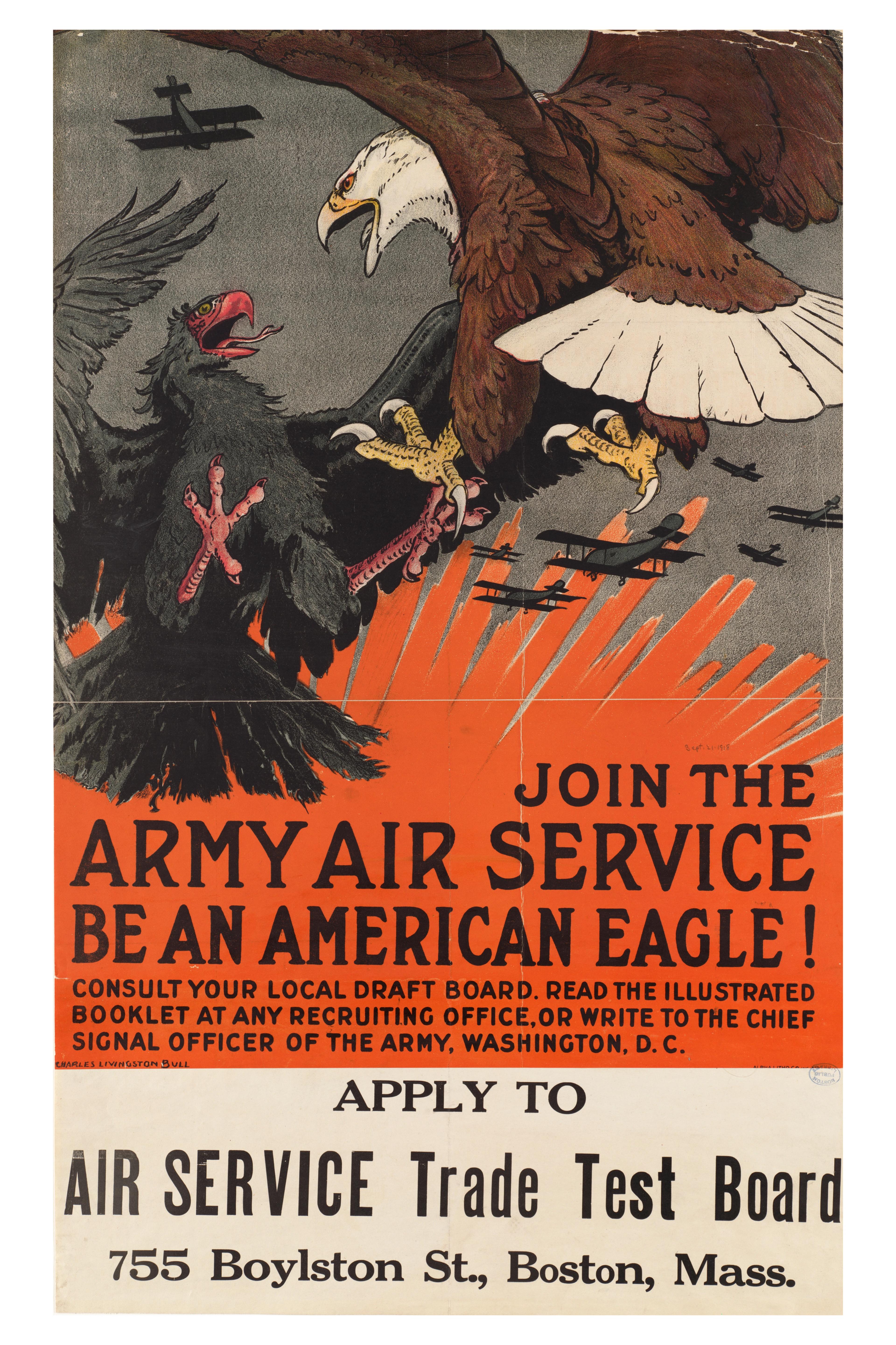 JOIN THE ARMY AIR SERVICE BE AN AMERICAN EAGLE!