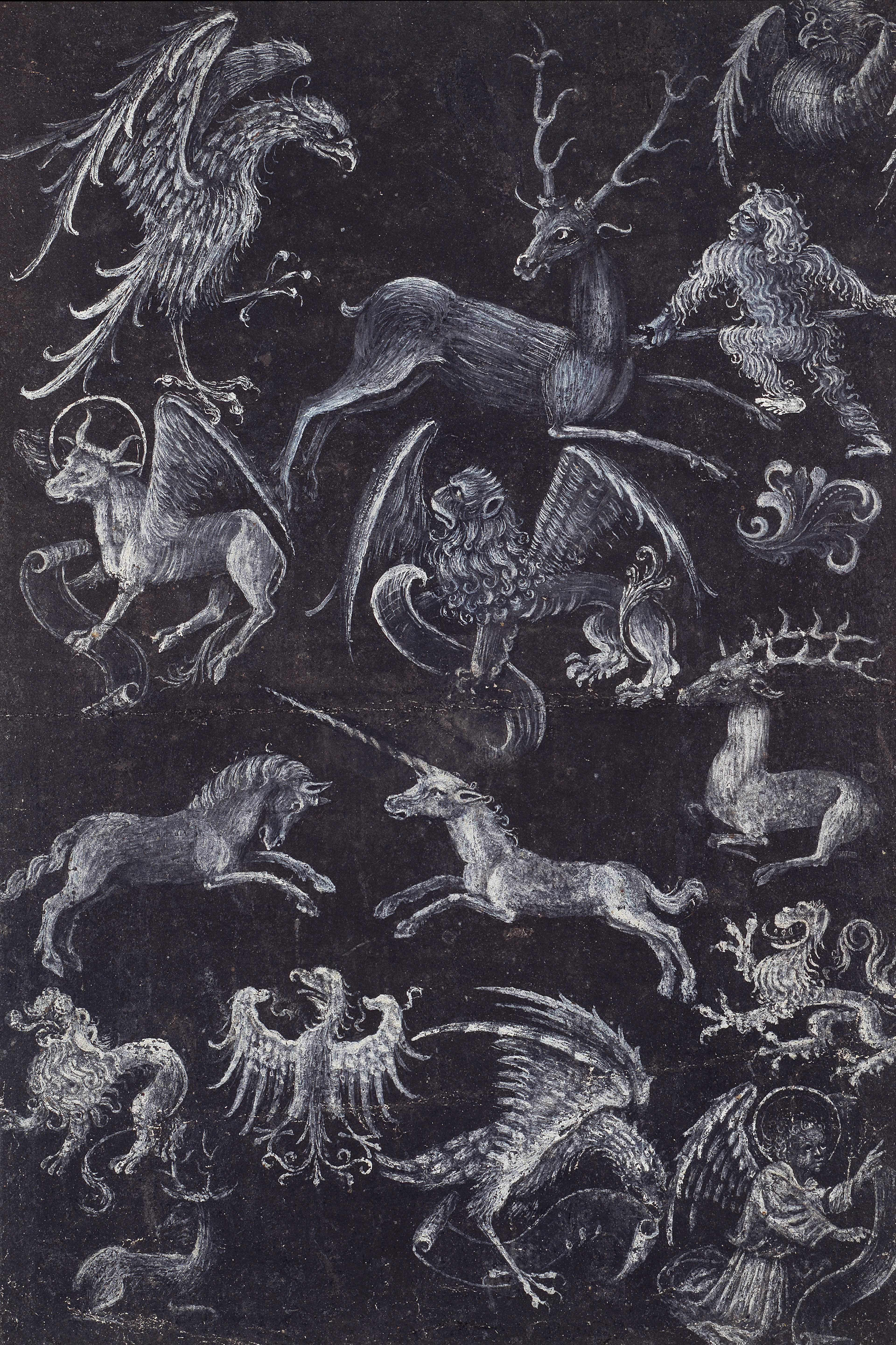 Pattern Sheet with Symbols of the Evangelists