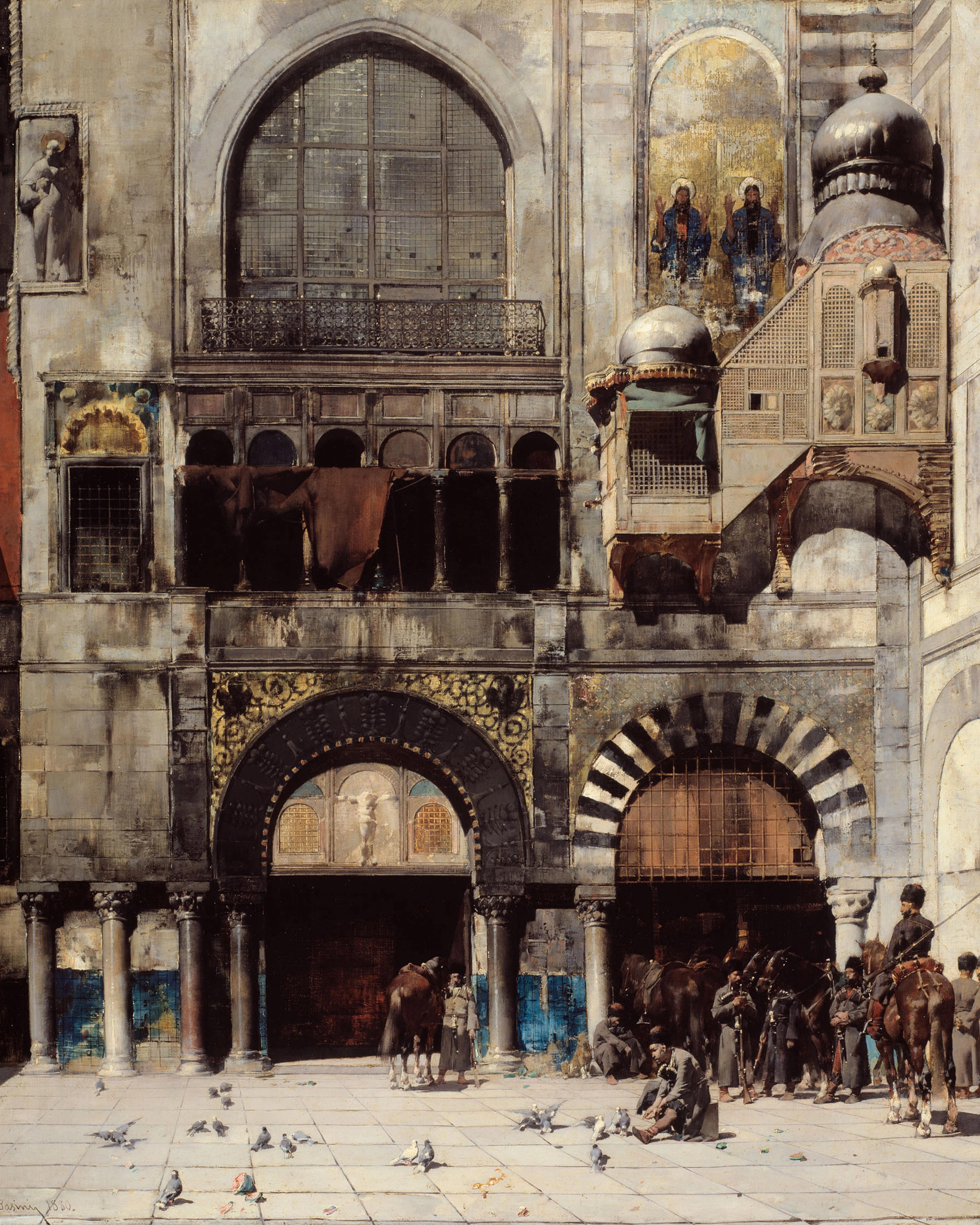 Circassian Cavalry at the Door of a Byzantine Monument