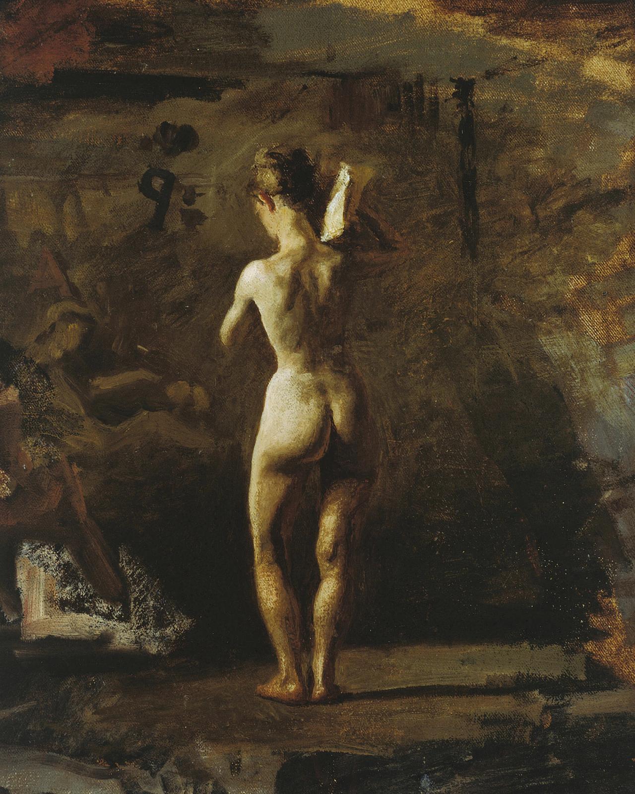 Study for "William Rush Carving His Allegorical Figure of the Schuylkill River" by Thomas Eakins