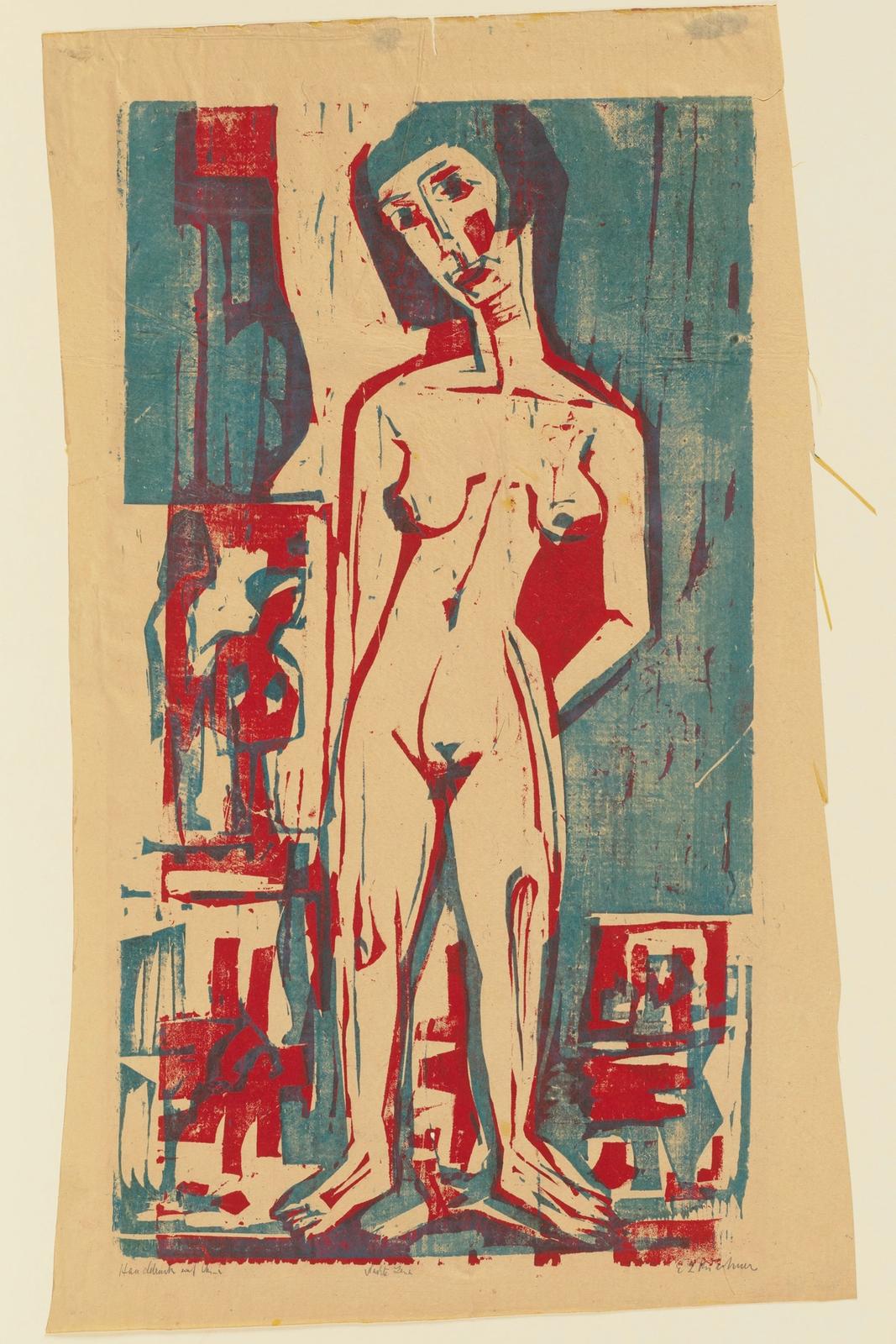 Nackte Lena, 1924 by ernst ludwig kirchner